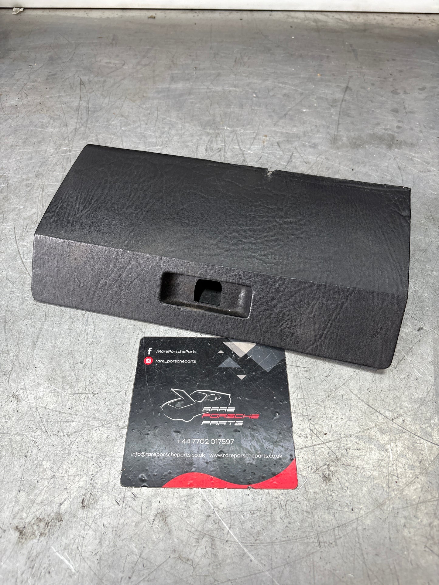 Porsche 924 944 Black glovebox lid, used 477857123