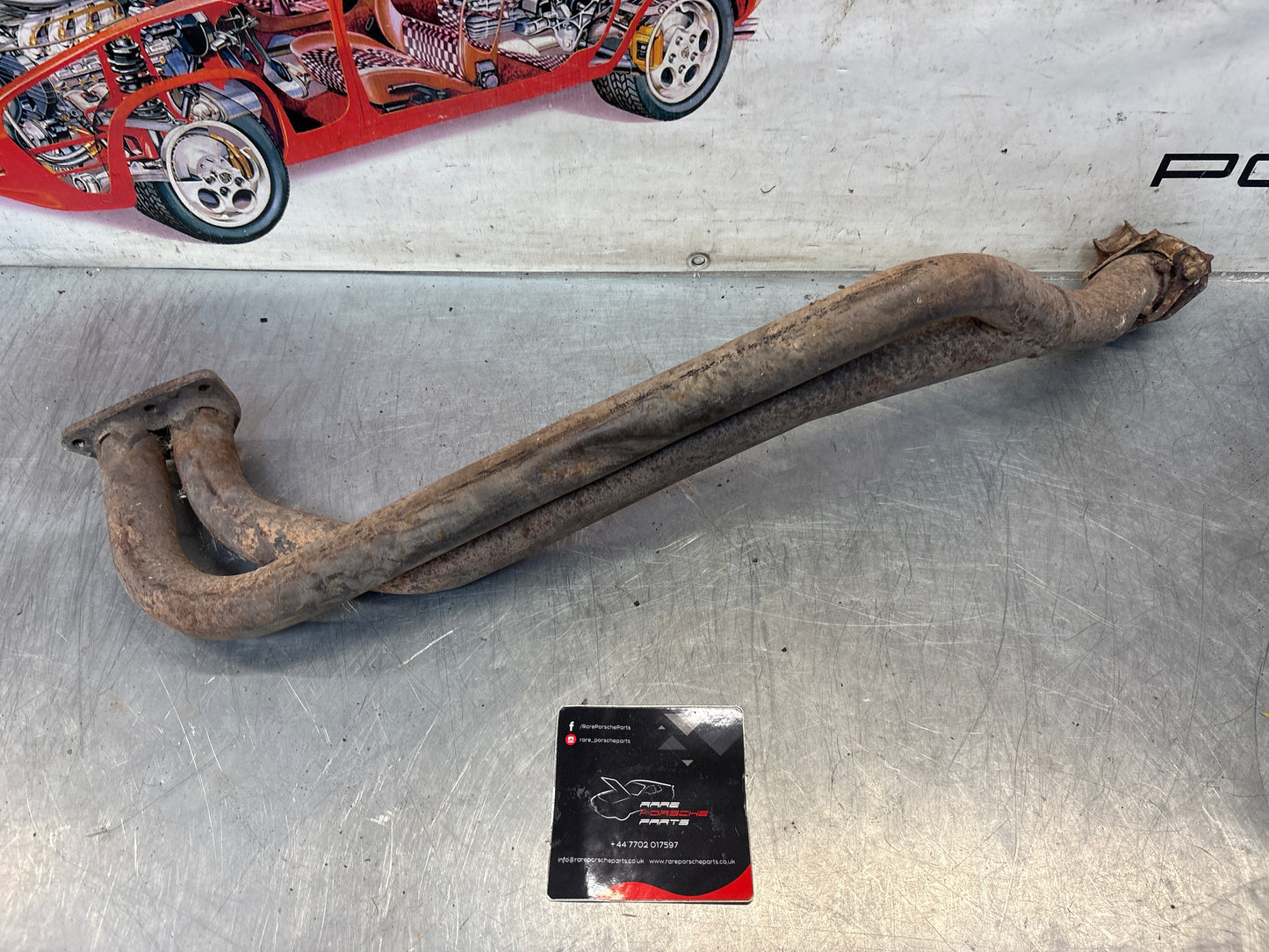 Porsche 924 exhaust pipe, used LHD only! 477253101H