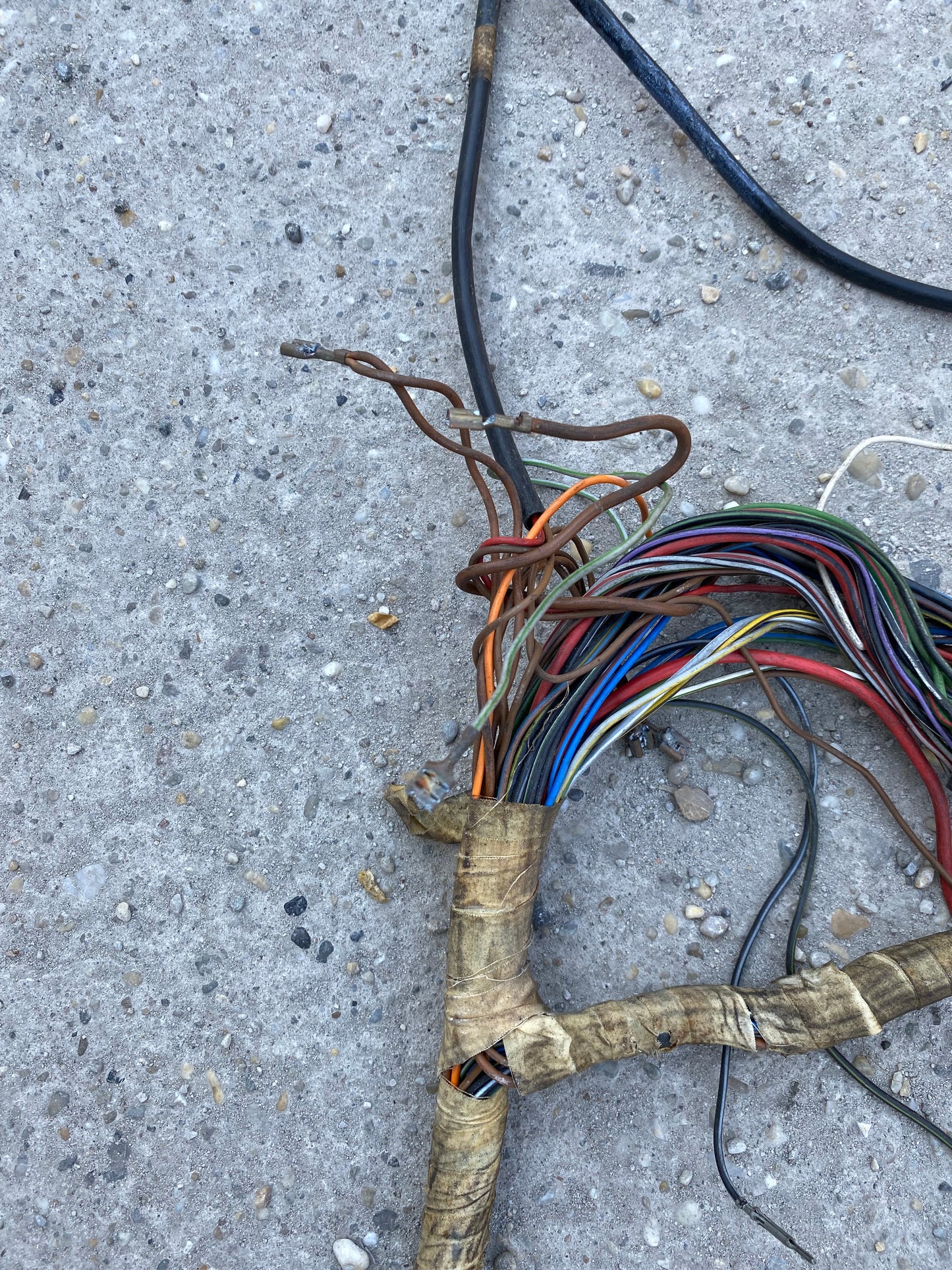 Porsche 924 1976 interior complete wiring loom LHD 477971050