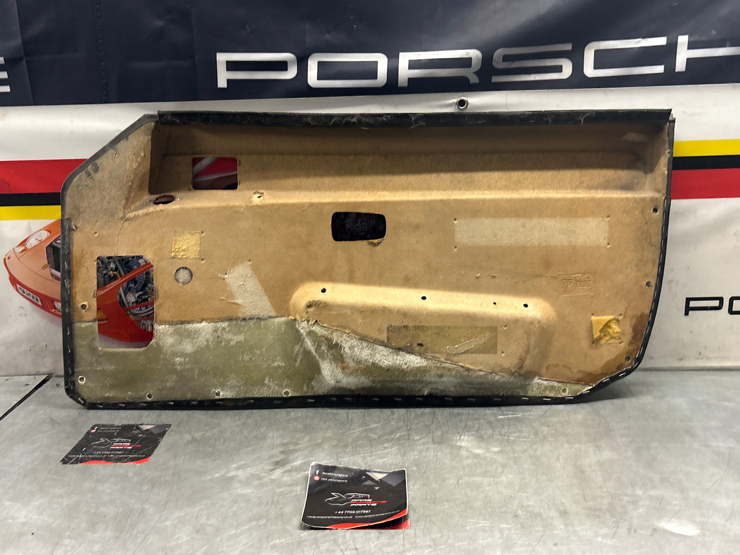 Porsche 924 / 944 left electric door card, LHD, used 477867011