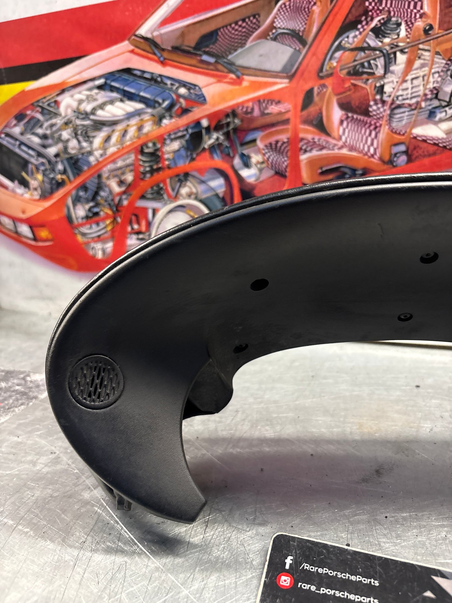 Porsche Boxster 986 dashboard cluster trim,black used 98655205500 / 98655205501