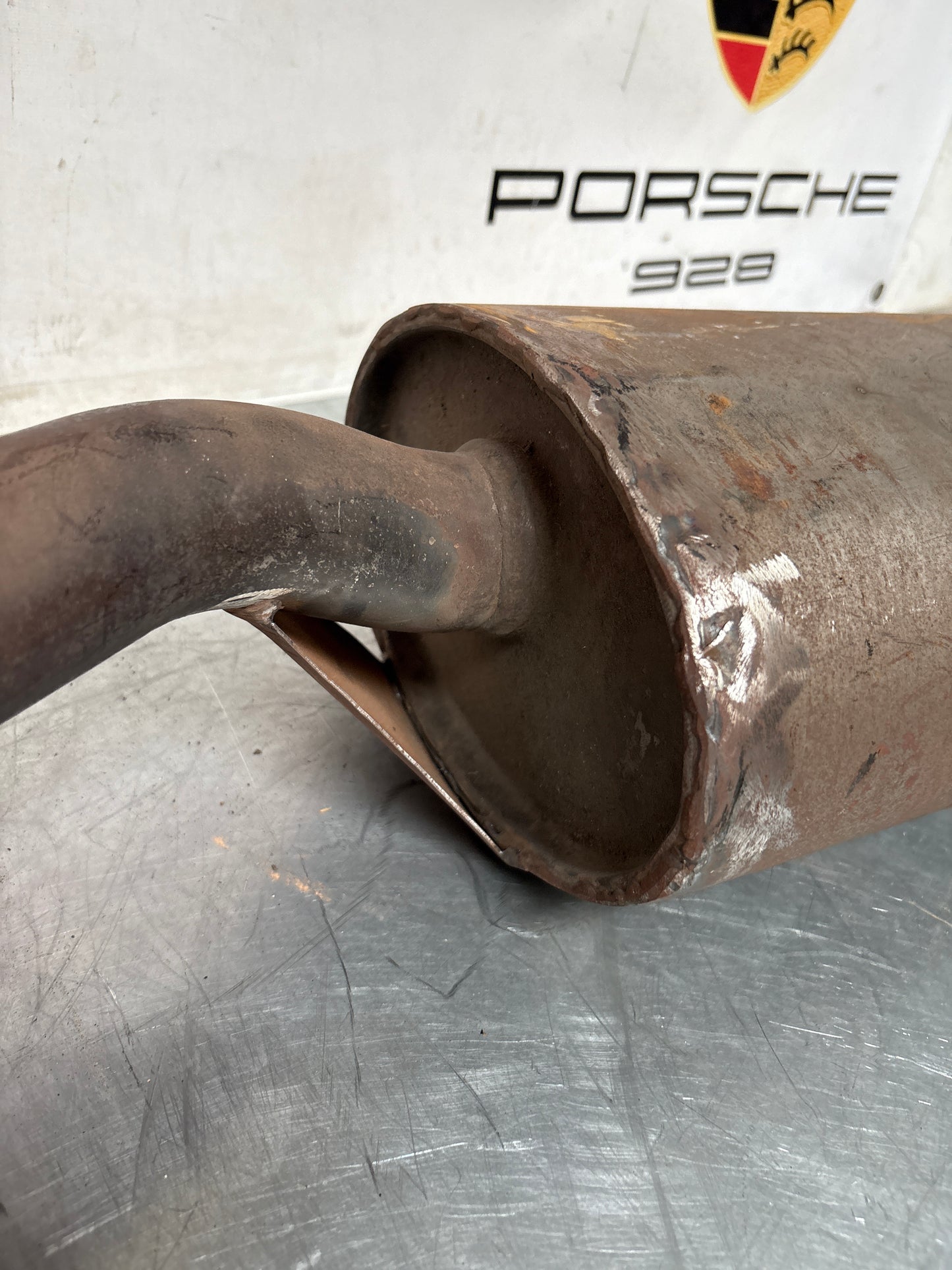 Porsche 924S / 944 2.5 N/A Exhaust system rear muffler, used