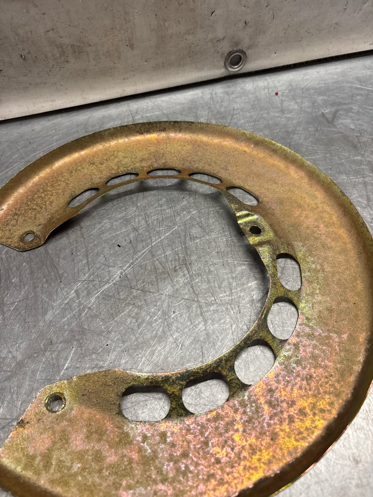 Porsche 911 brake protective plate, refurbished, 91135280120