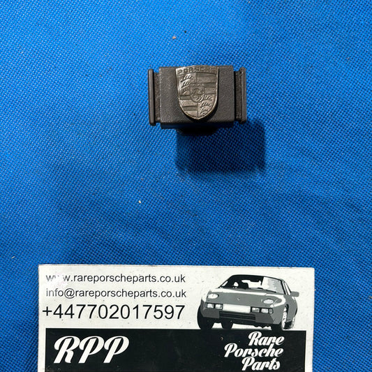 Porsche 924/944 brown glove box lock with badge 477857133 used