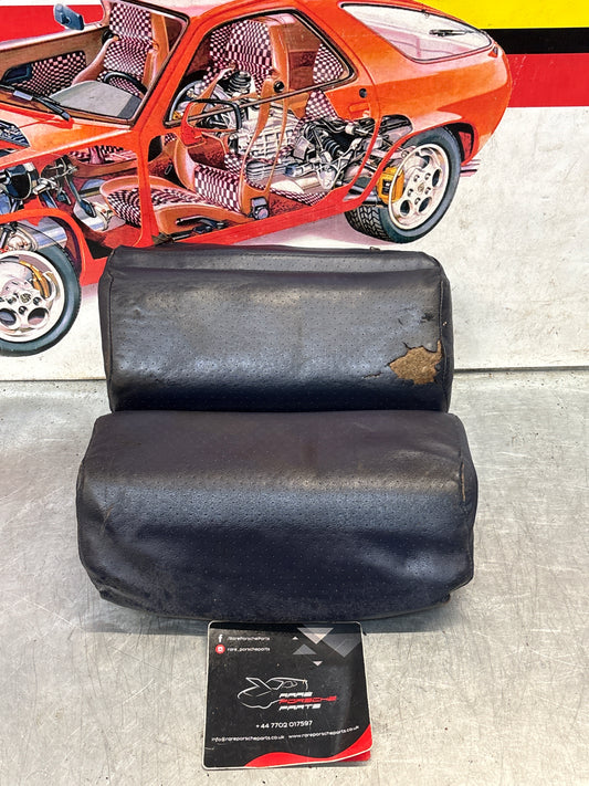 Porsche 928 rear right seat upper and middle cushion, leather, blue, used 92852204650 / 92852208851