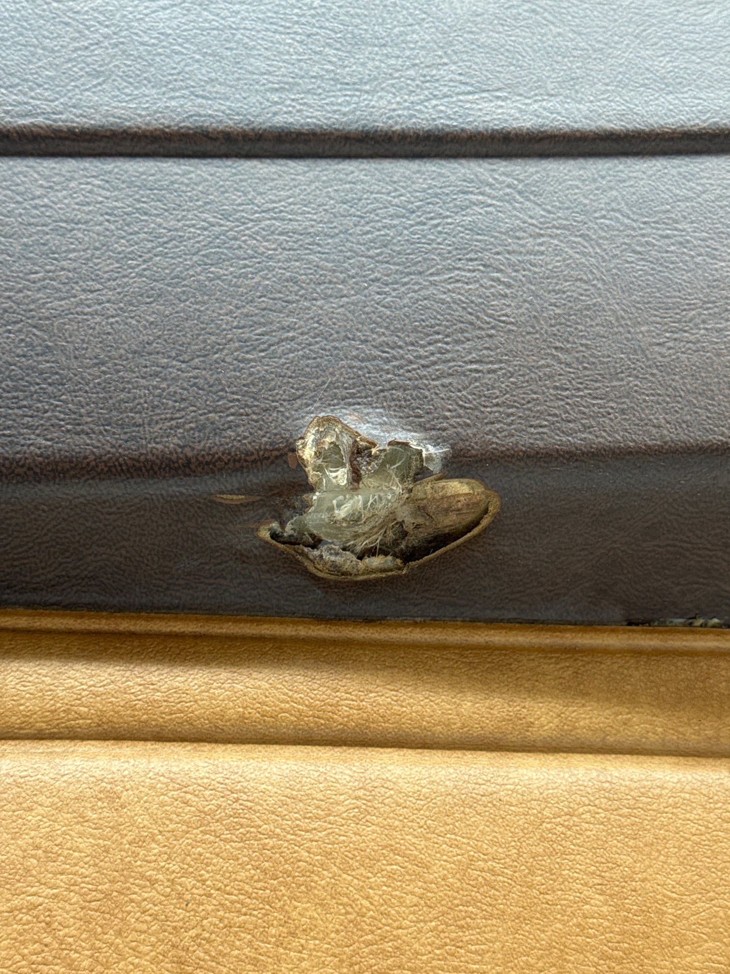 Porsche 924 / early 944 Brown and Caramel Used Door Cards, Pair. Fibreglass repaired 478867011