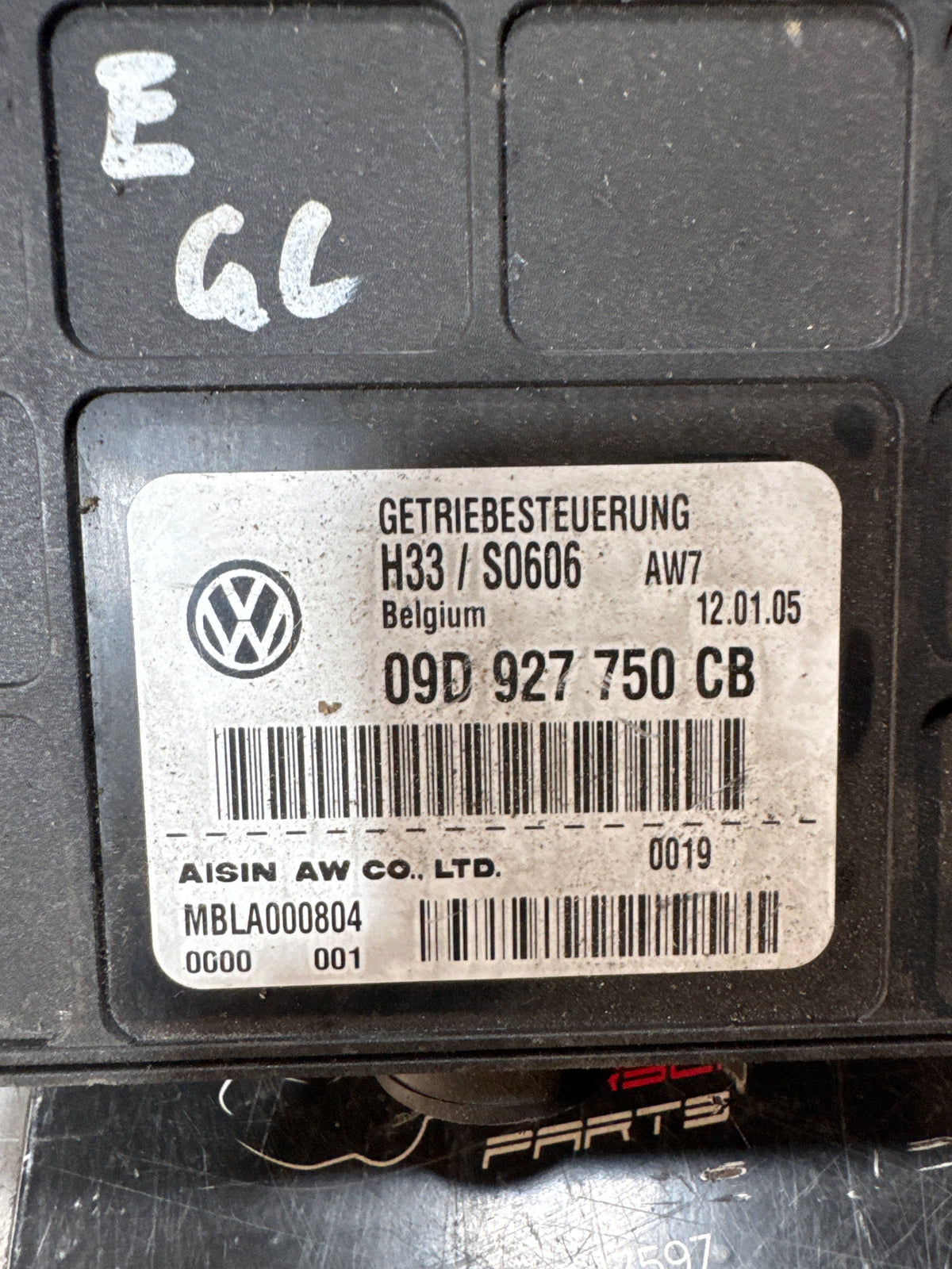 PORSCHE CAYENNE S - 2005 GEARBOX / TRANSMISSION ECU - 09D 927 750 CD