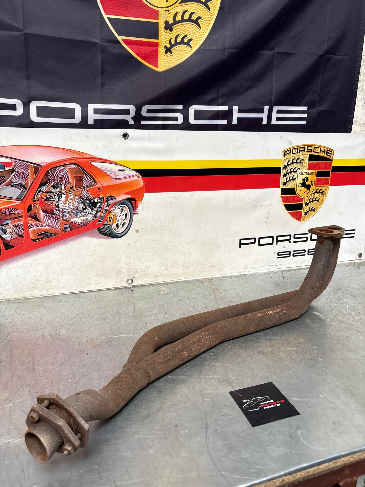 Porsche 924 exhaust pipe, used LHD only! 477253101H