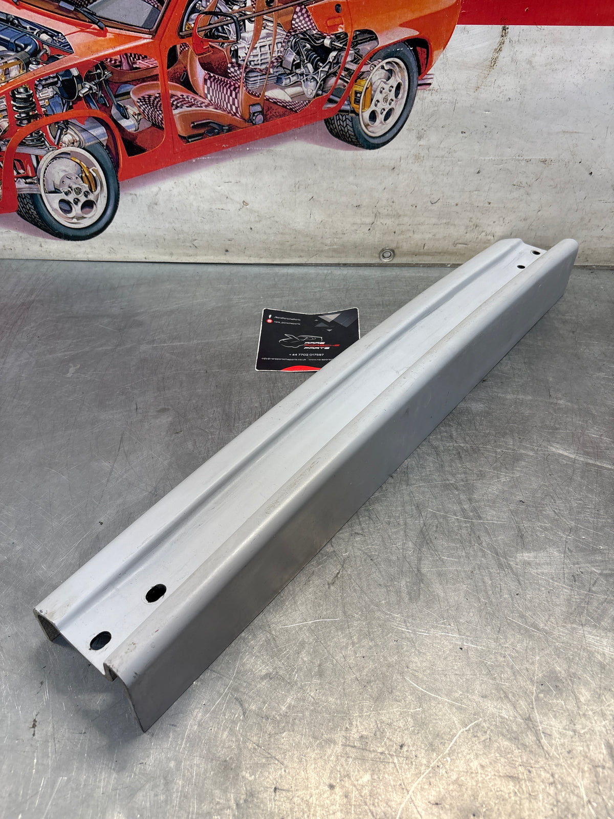 Porsche 924 Carrera GT front bumper cross bar, reinforcement, new 93750511300