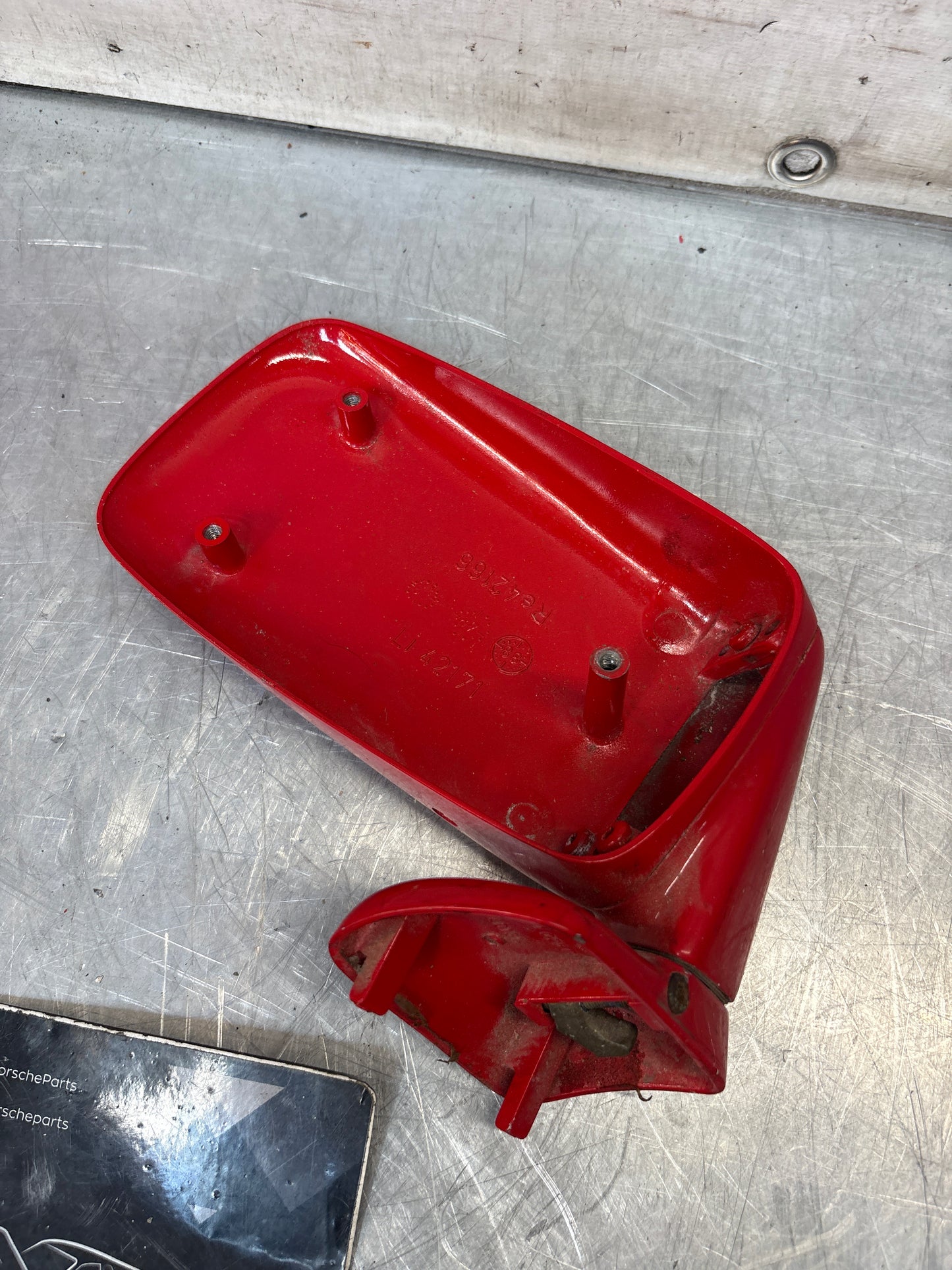 Porsche 928s left side Mirror base, used 92873102503