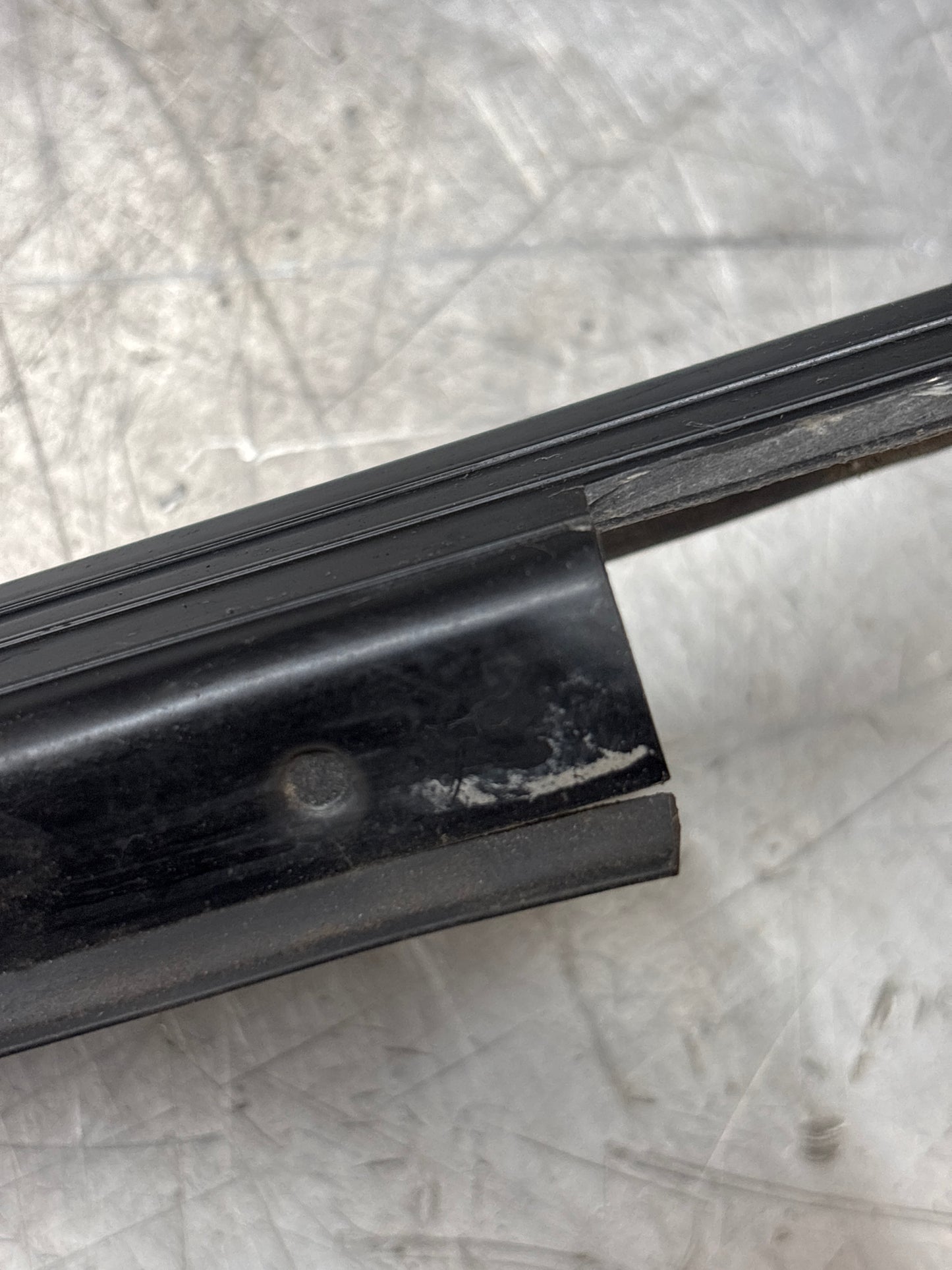 Porsche 944 convertible, cabrio left sill trim, scuff plate used 94455112100 cracked