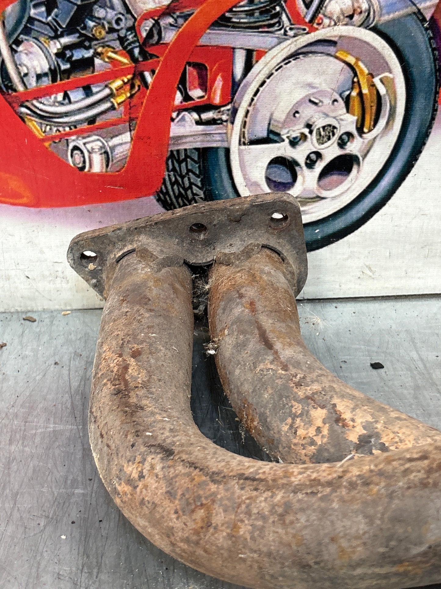 Porsche 924 exhaust pipe, used LHD only! 477253101H