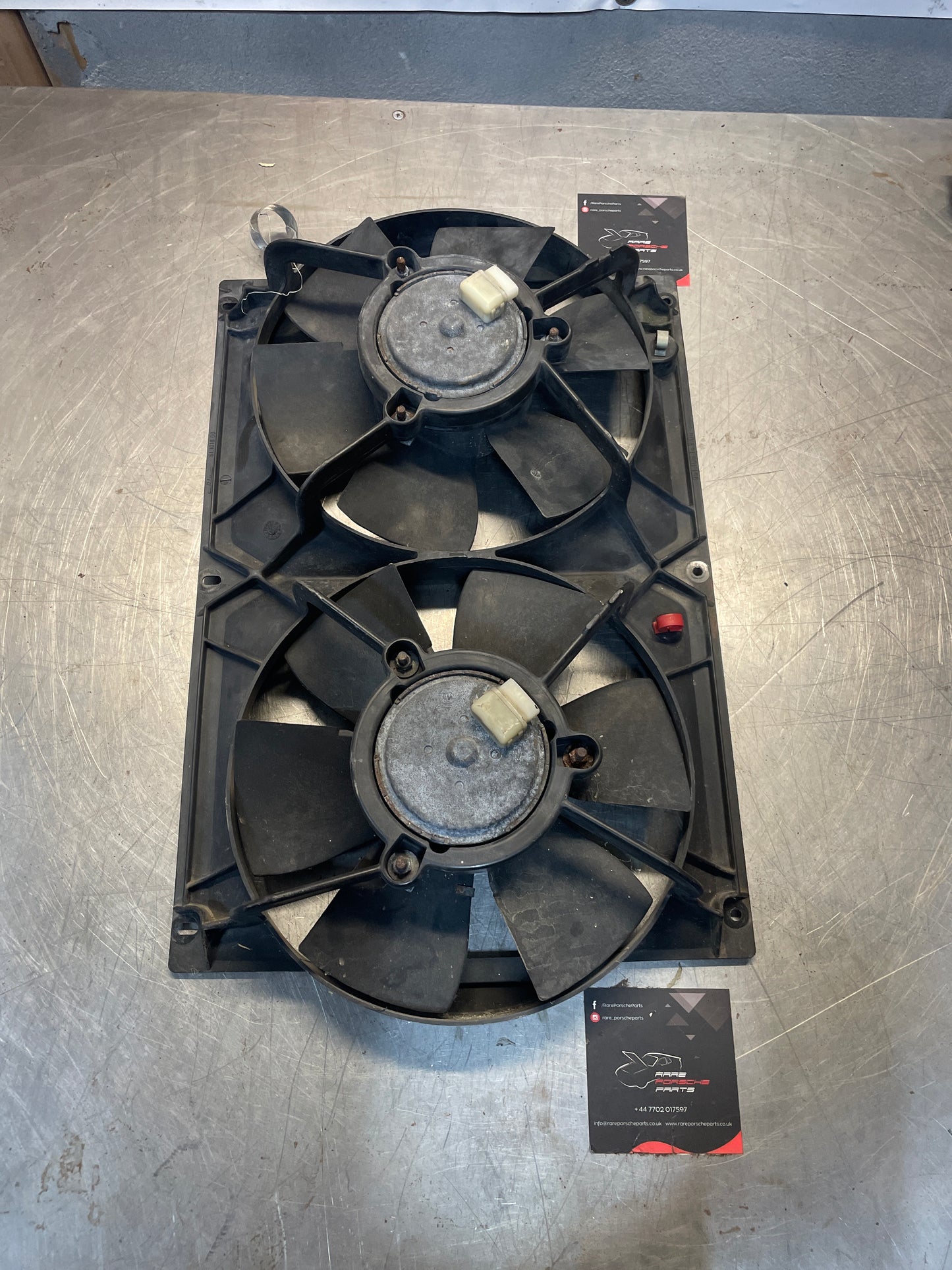 Porsche 968 944 Radiator twin fans, used 95110614300