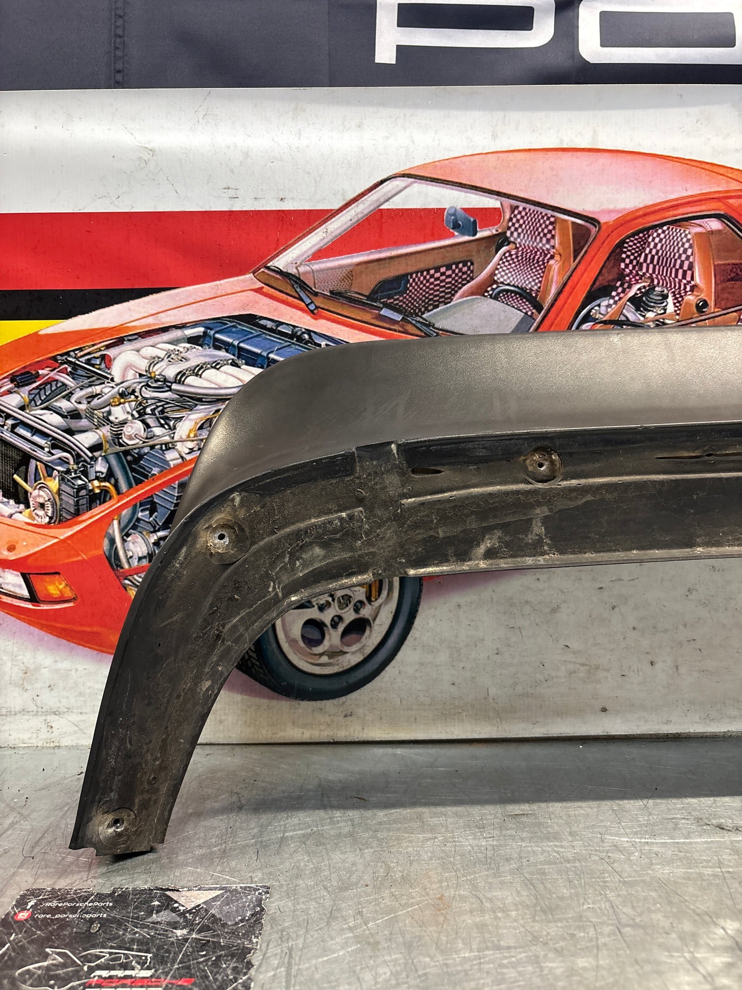 Porsche 944 rear center spoiler, used 93751255500