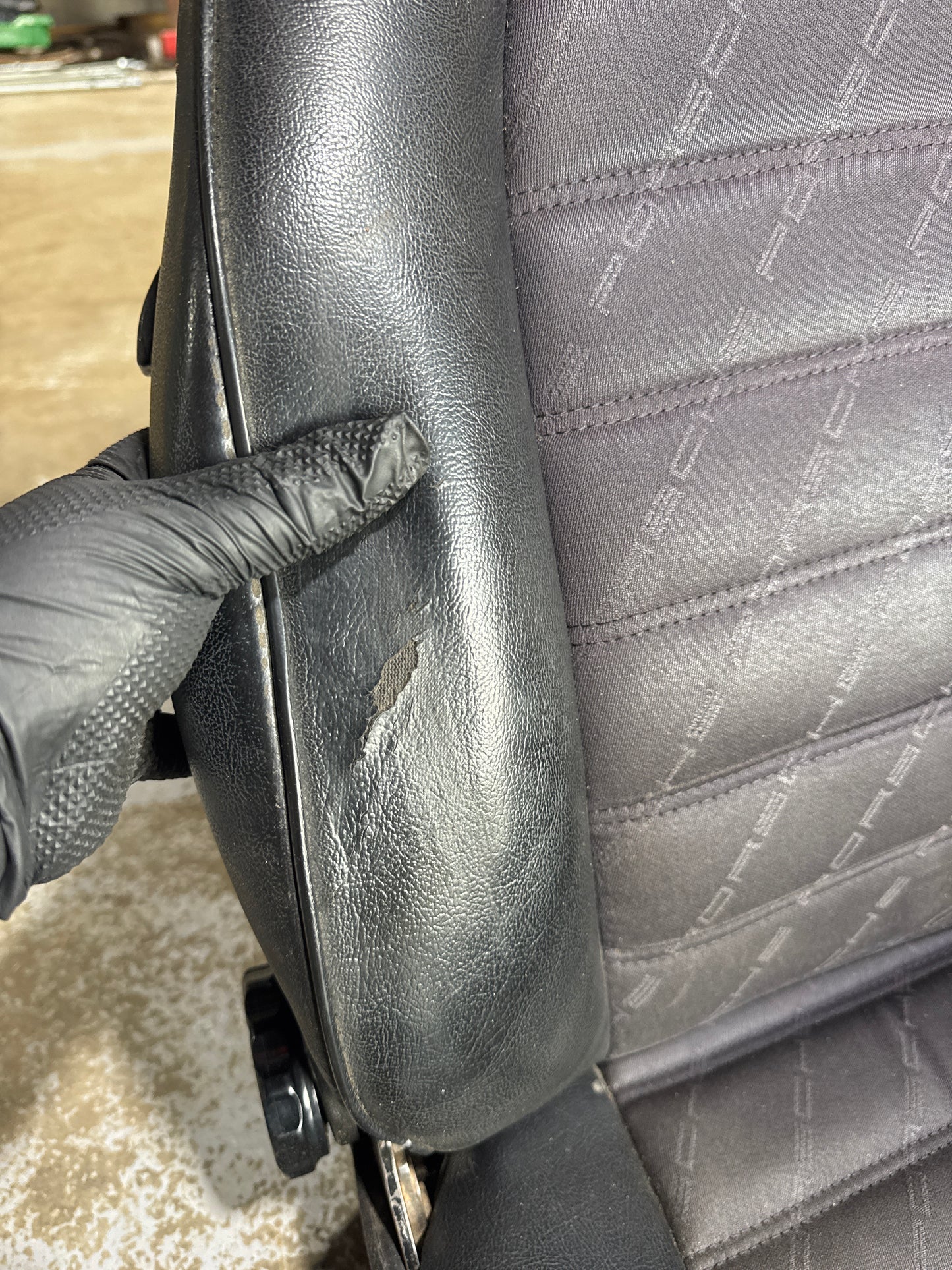 Porsche 924 / Early 944 Porsche Script seats, Pair. Used.