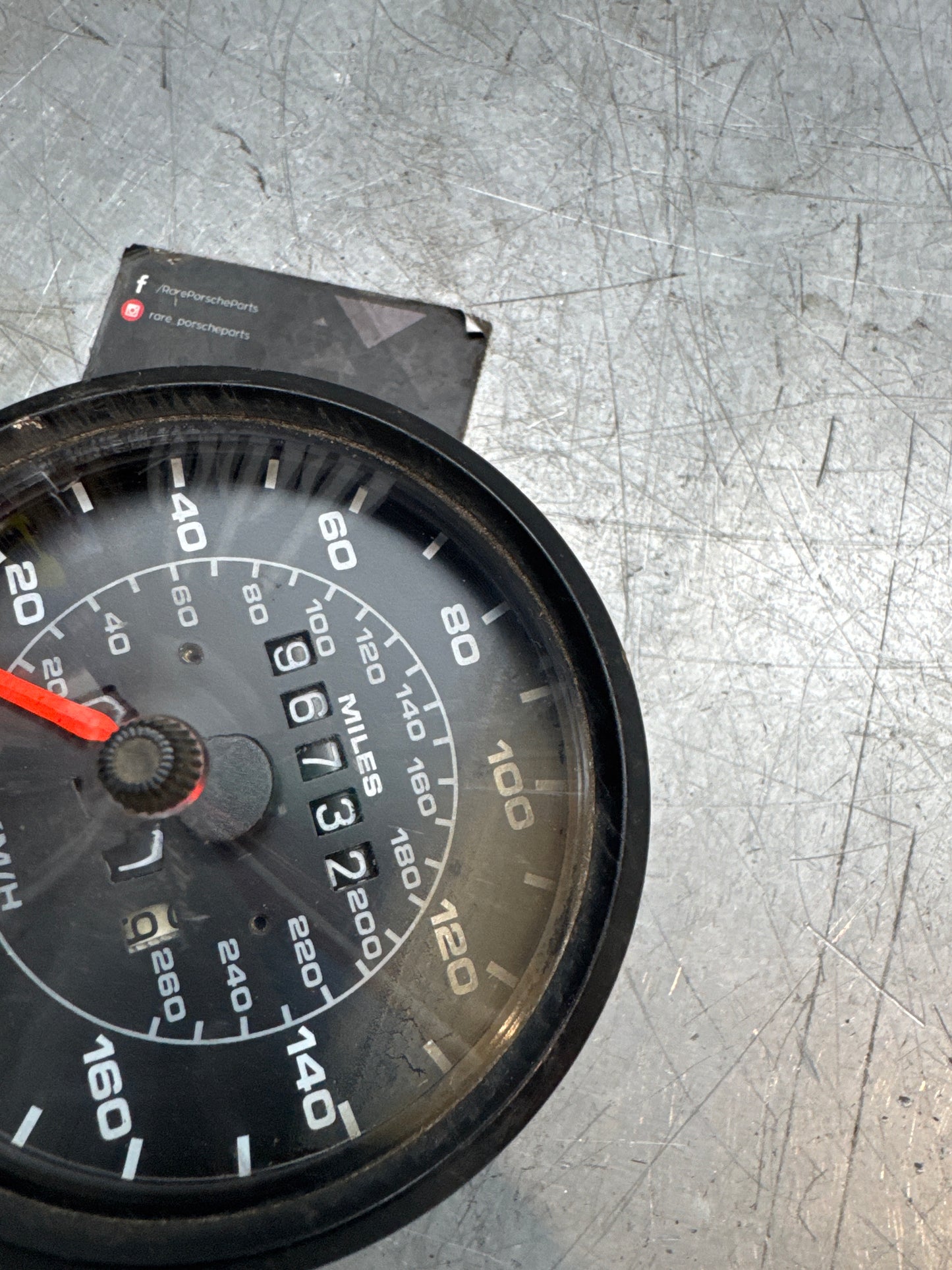 Porsche 924 speedometer 94464102500 spares or repair 96732 MILES