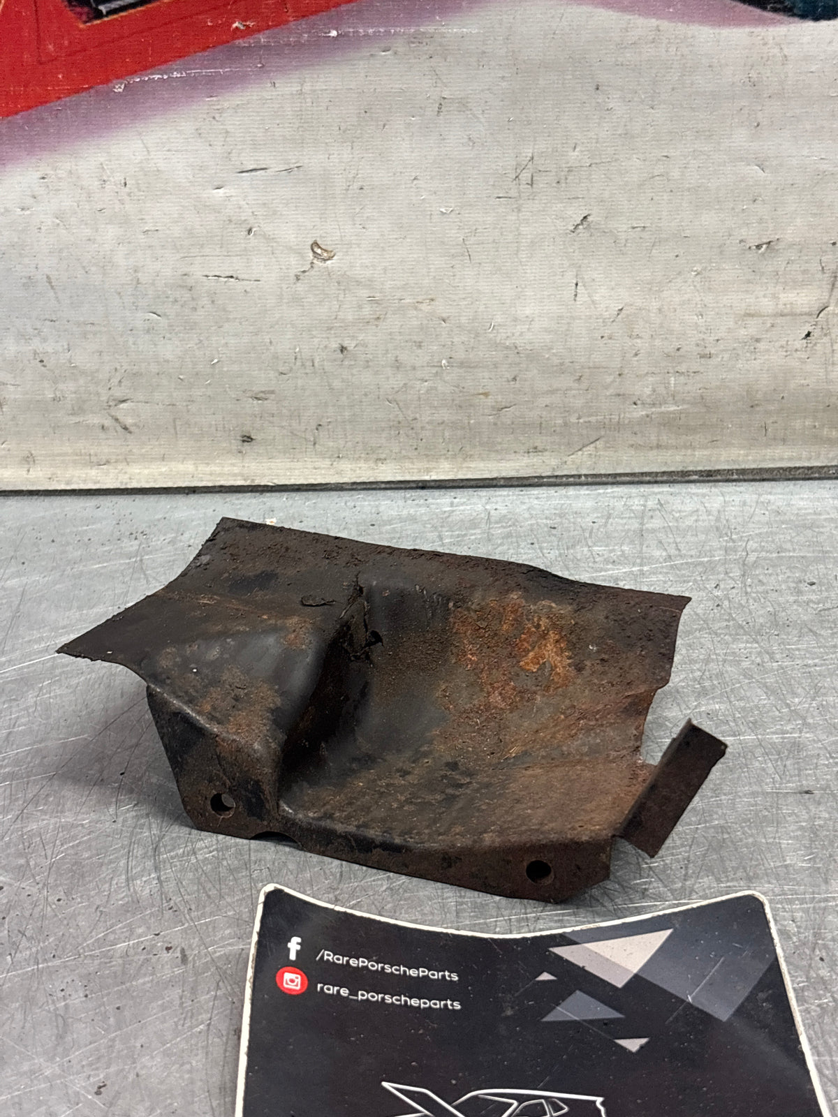 Porsche 914 front air cooling guide plate, used 022119361