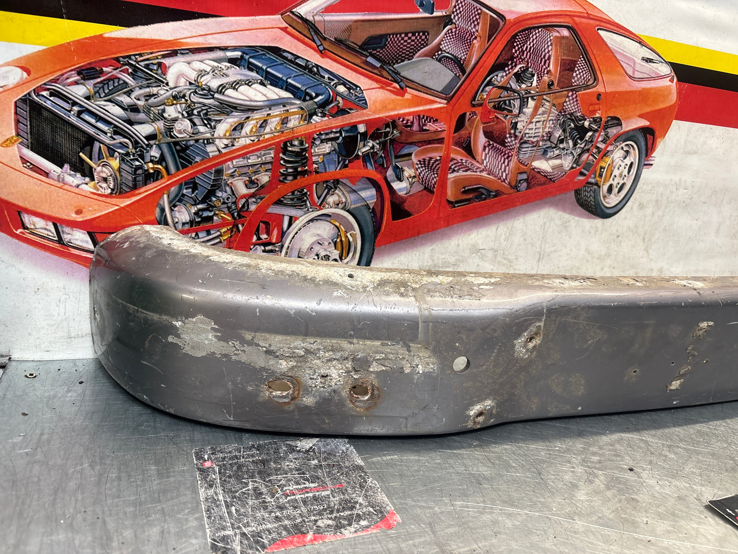 Porsche 911 930 rear bumper, used 93050511201