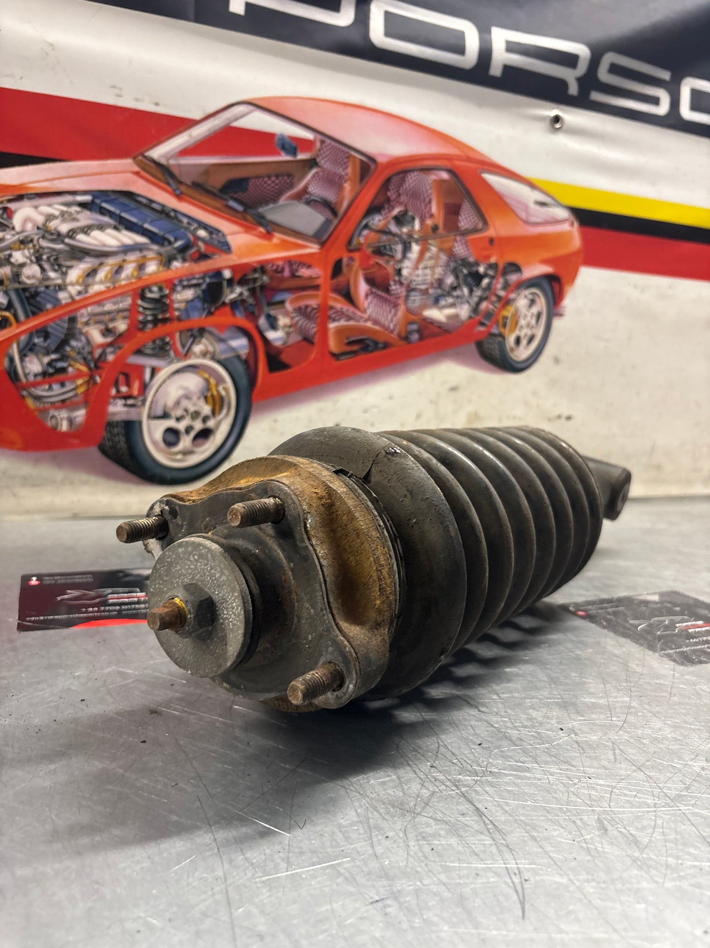 Porsche 928 front shock absorber, used 92834305504