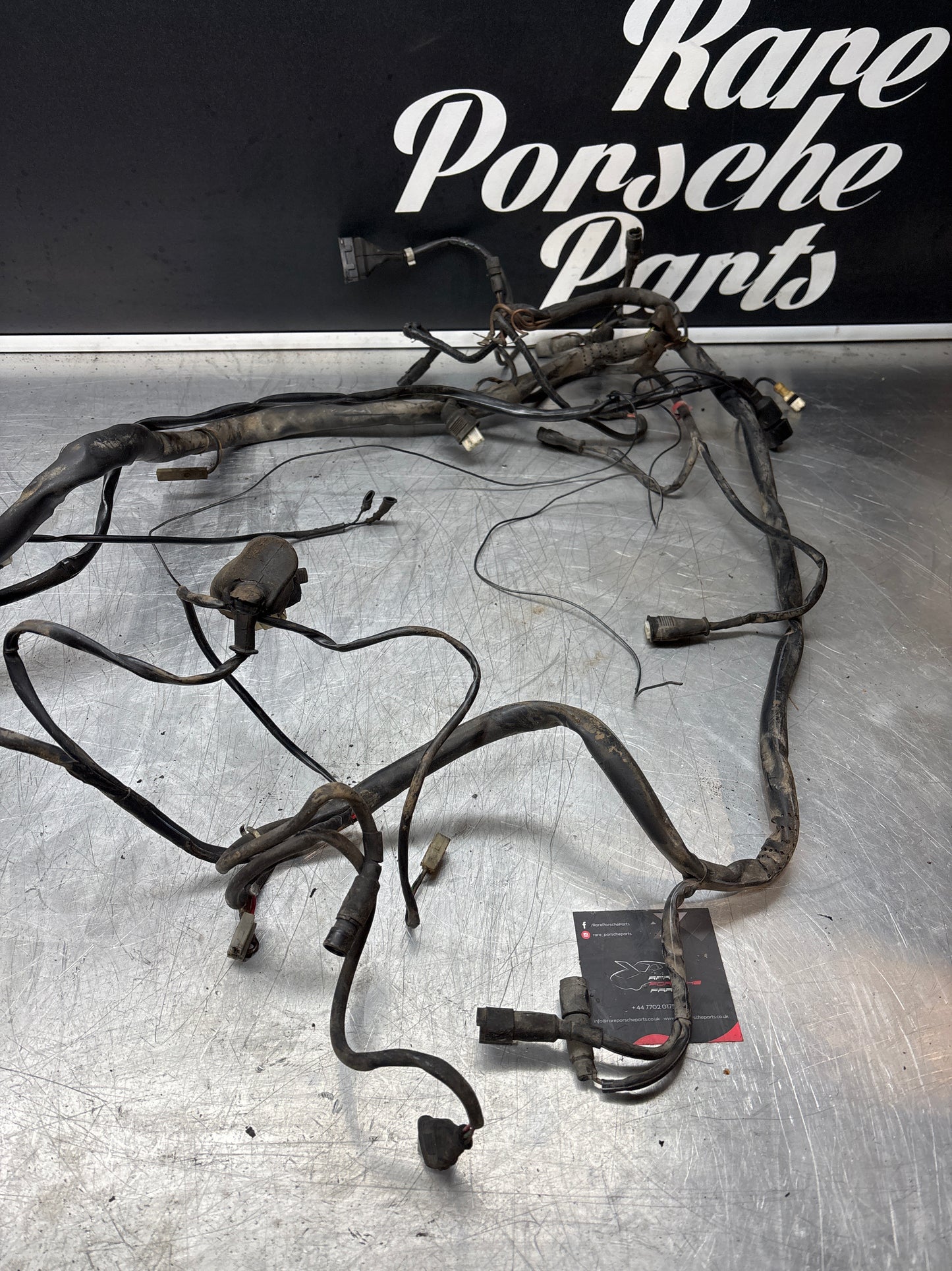 Porsche 944 S2 Oval Dash front wiring loom, engine bay loom, used 94461200801