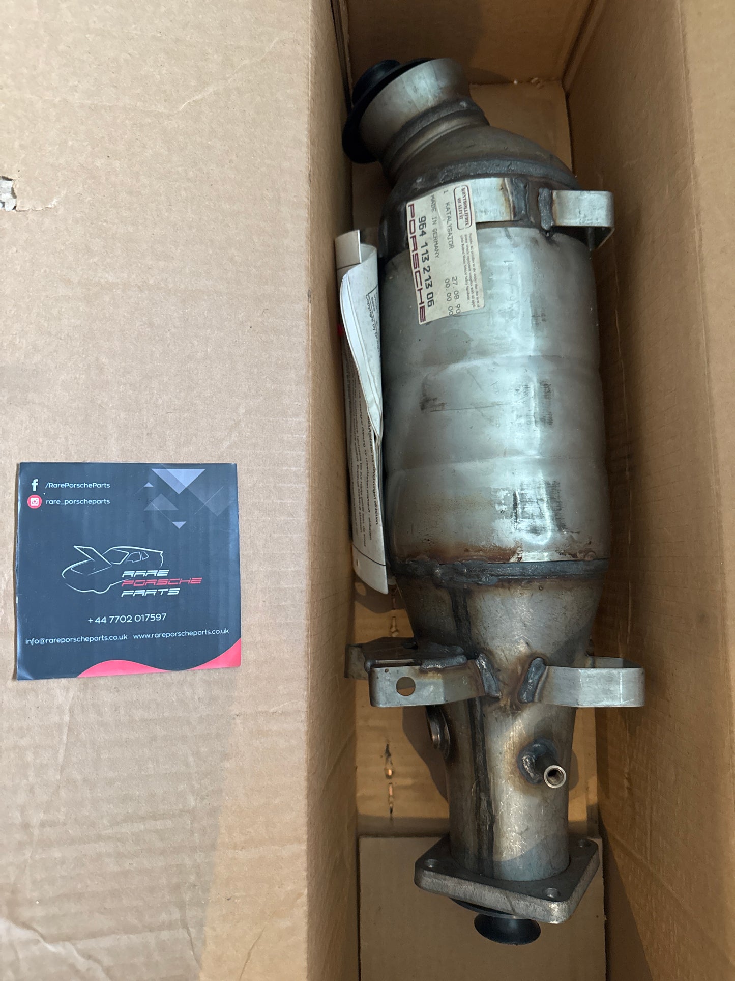 Porsche 964 Genuine Catalytic converter 96411321306 96411133600 96411124701 96460612401 NEW NOS