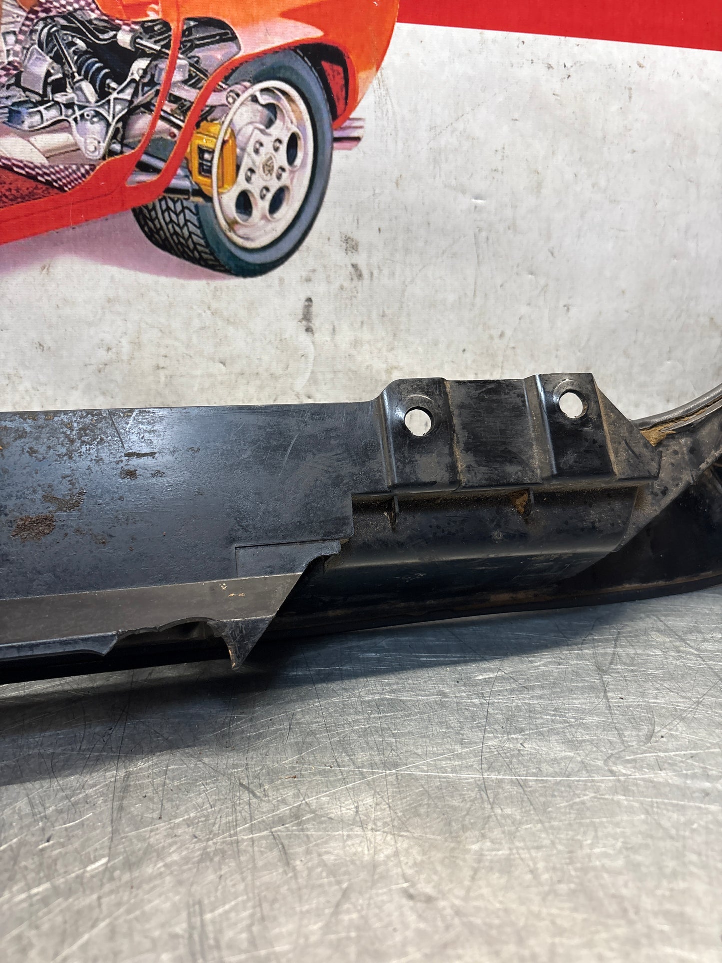 Porsche 928 dark green door armrest, right, off side, 92855510203, used