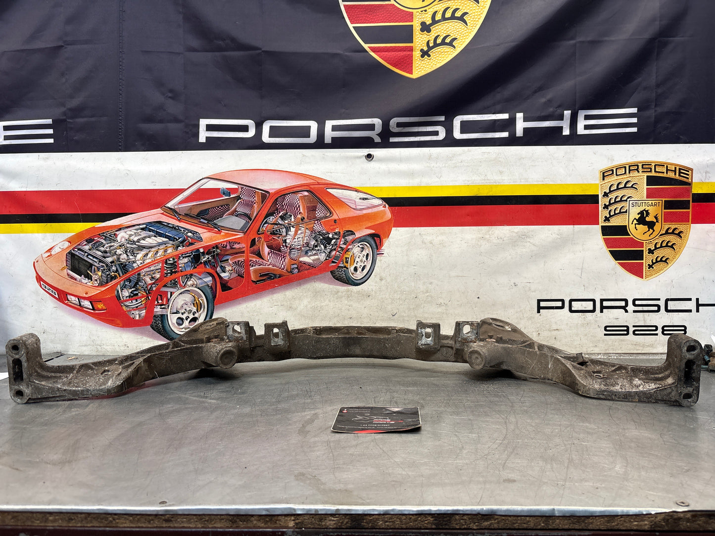 Porsche 928 rear gearbox subframe, used 92833113115