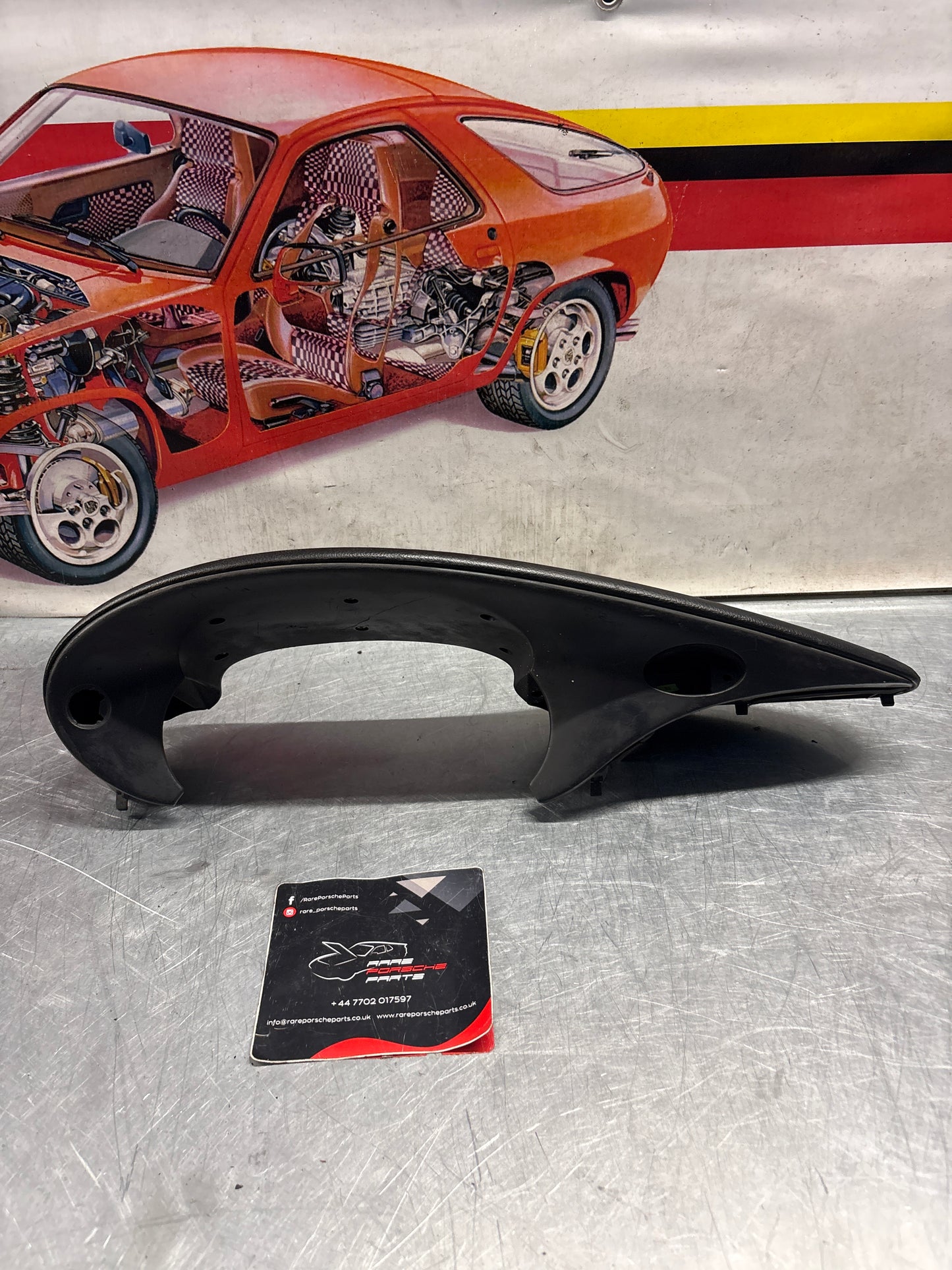 Porsche Boxster 986 dashboard cluster trim,black used 98655205500 / 98655205501