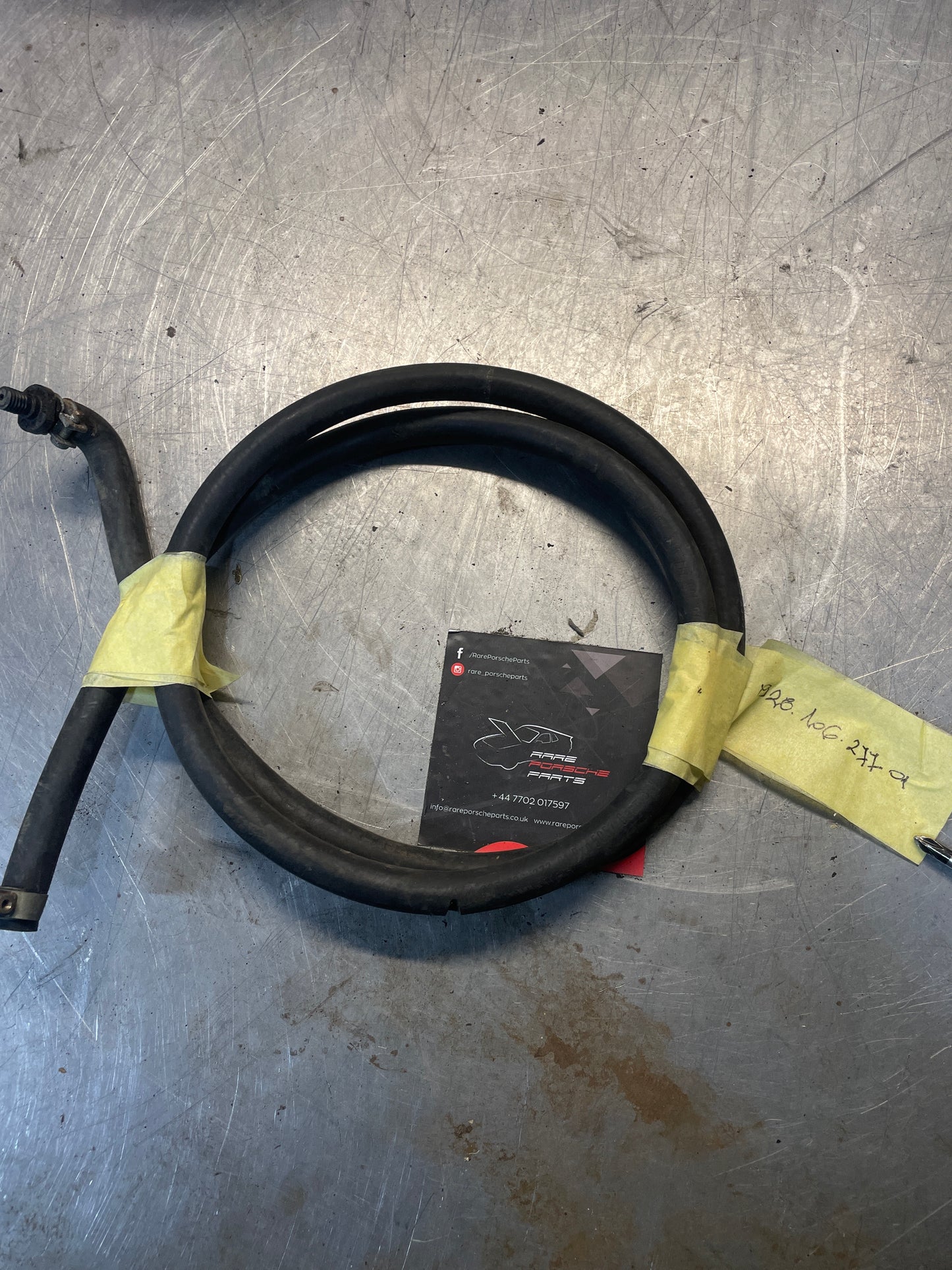 Porsche 928 water cooling flexible hose, used 92810627701