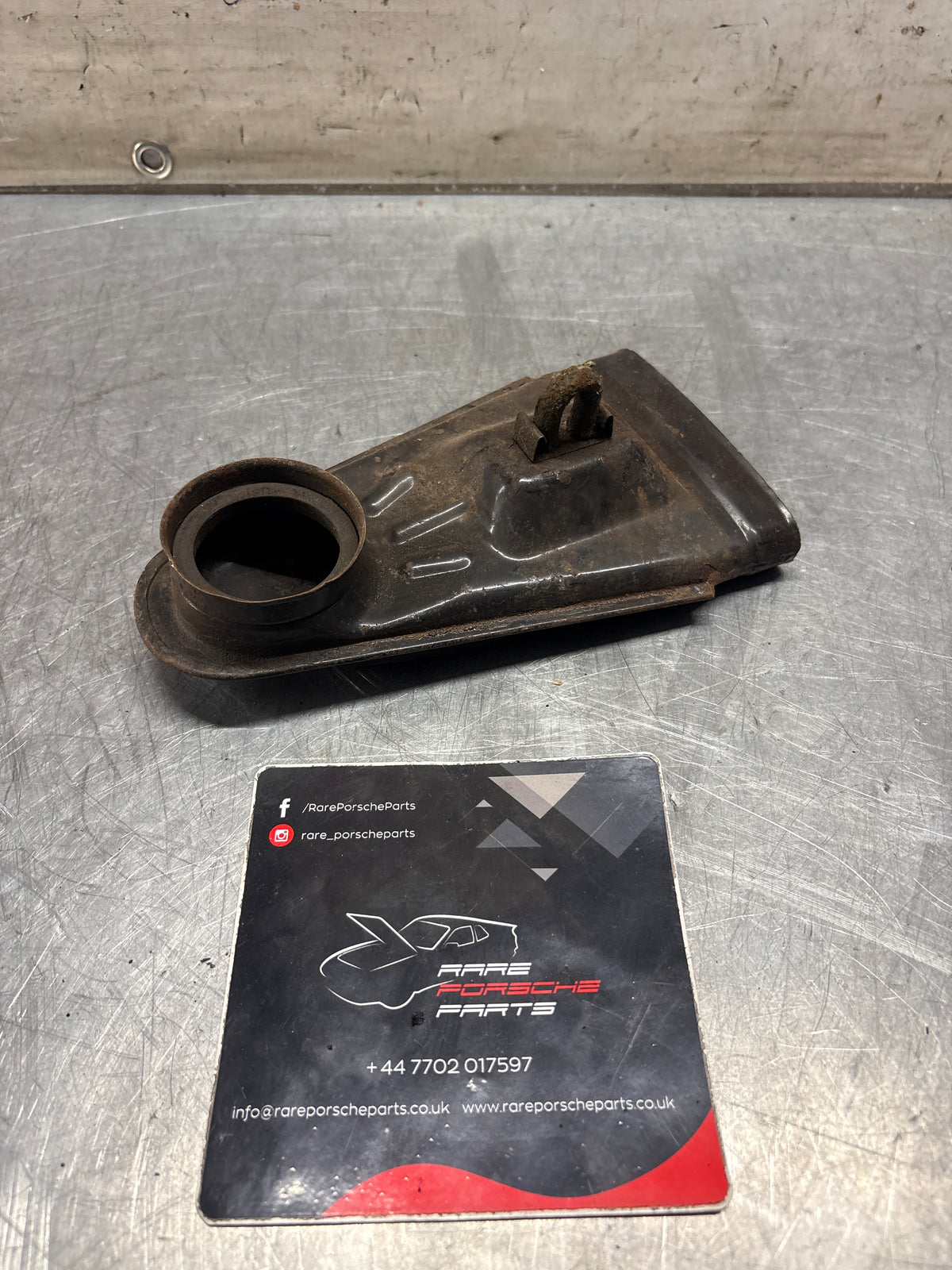Porsche 914 air flow tube end piece, used 021129631A