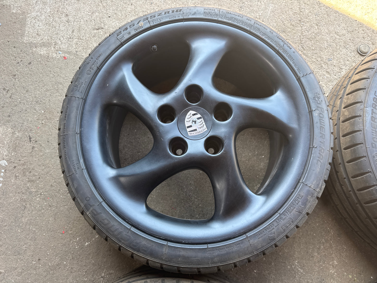 Set of Porsche Turbo Twist Style wheels 5x130 Good unused Tyres
