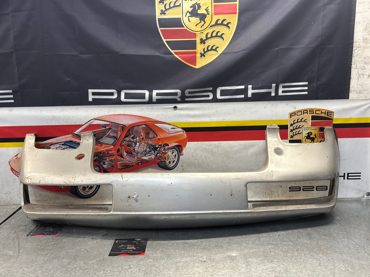 Porsche 928 front bumper cover panel, used 92850501306