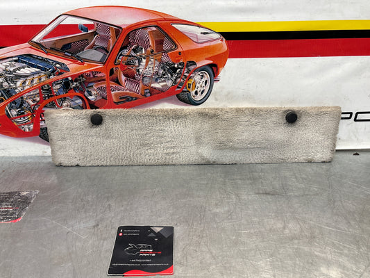 Porsche 928 white carpeted Tool kit panel cover, used 92855118106