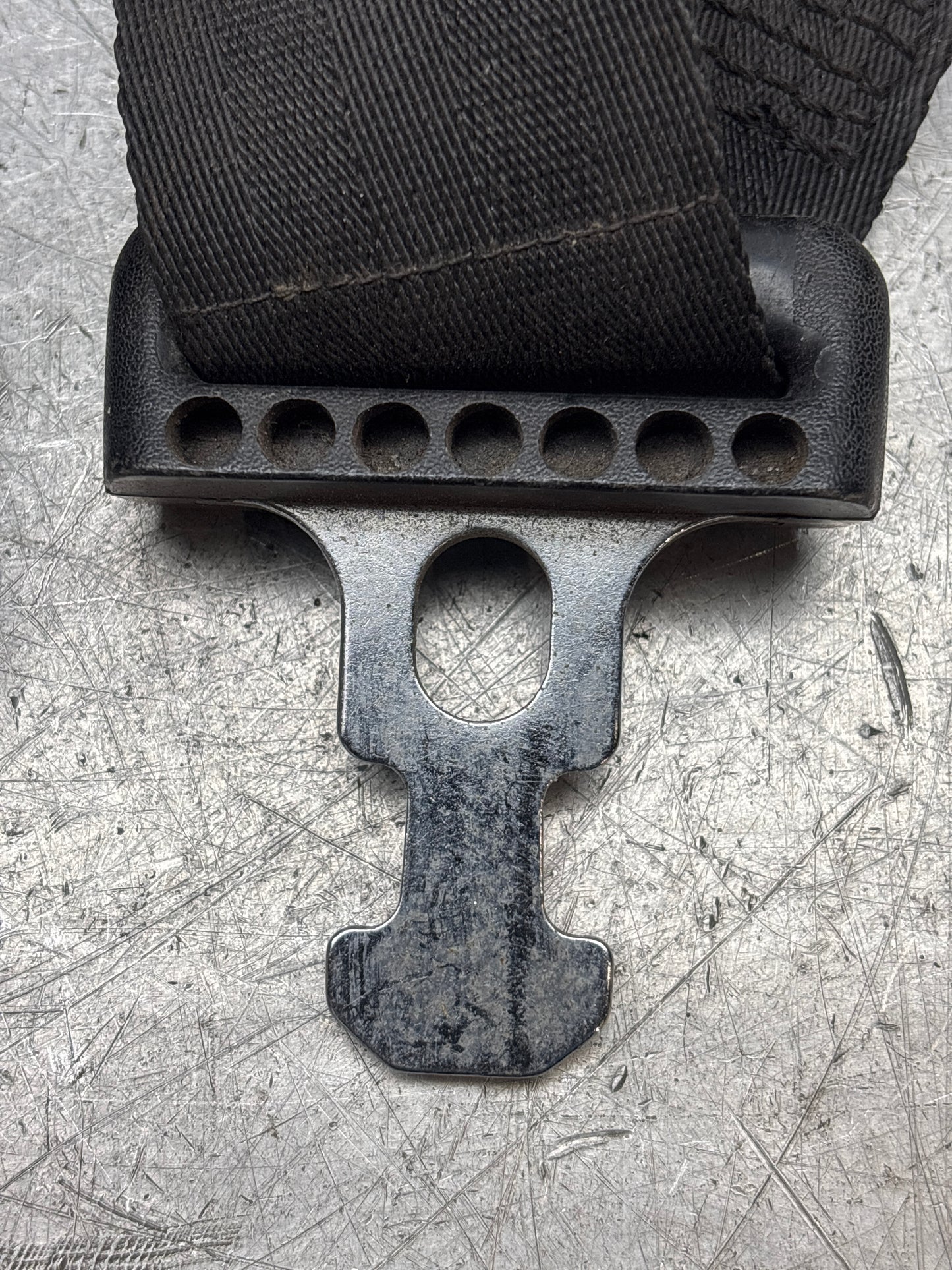 Porsche 924 early left N/S front seat belt, used 477857705