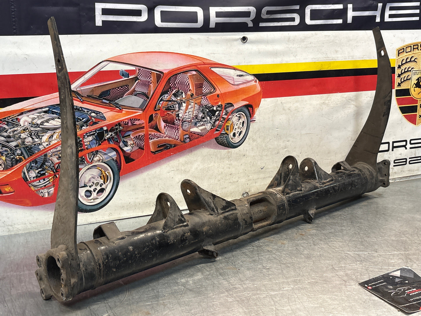 Porsche 924S/Turbo / 944 Rear axle carrier, used 94433104502