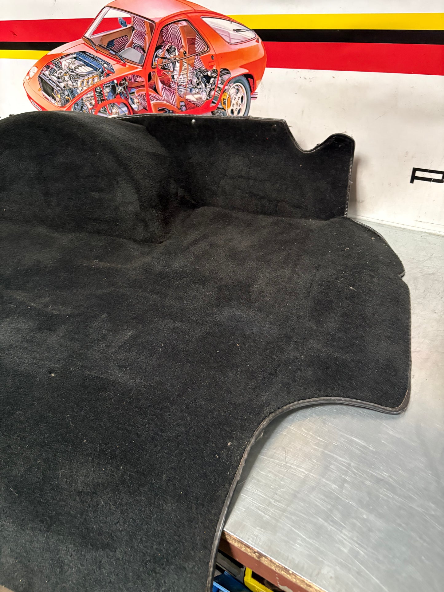 Porsche 944 from 85.5 black boot carpet 94555506303 used