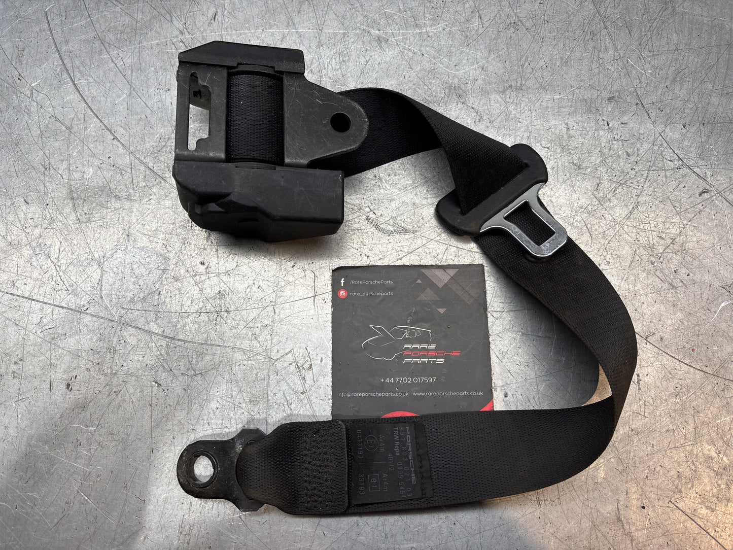 Porsche 911 993 rear left N/S seat belt, used, 99380302103