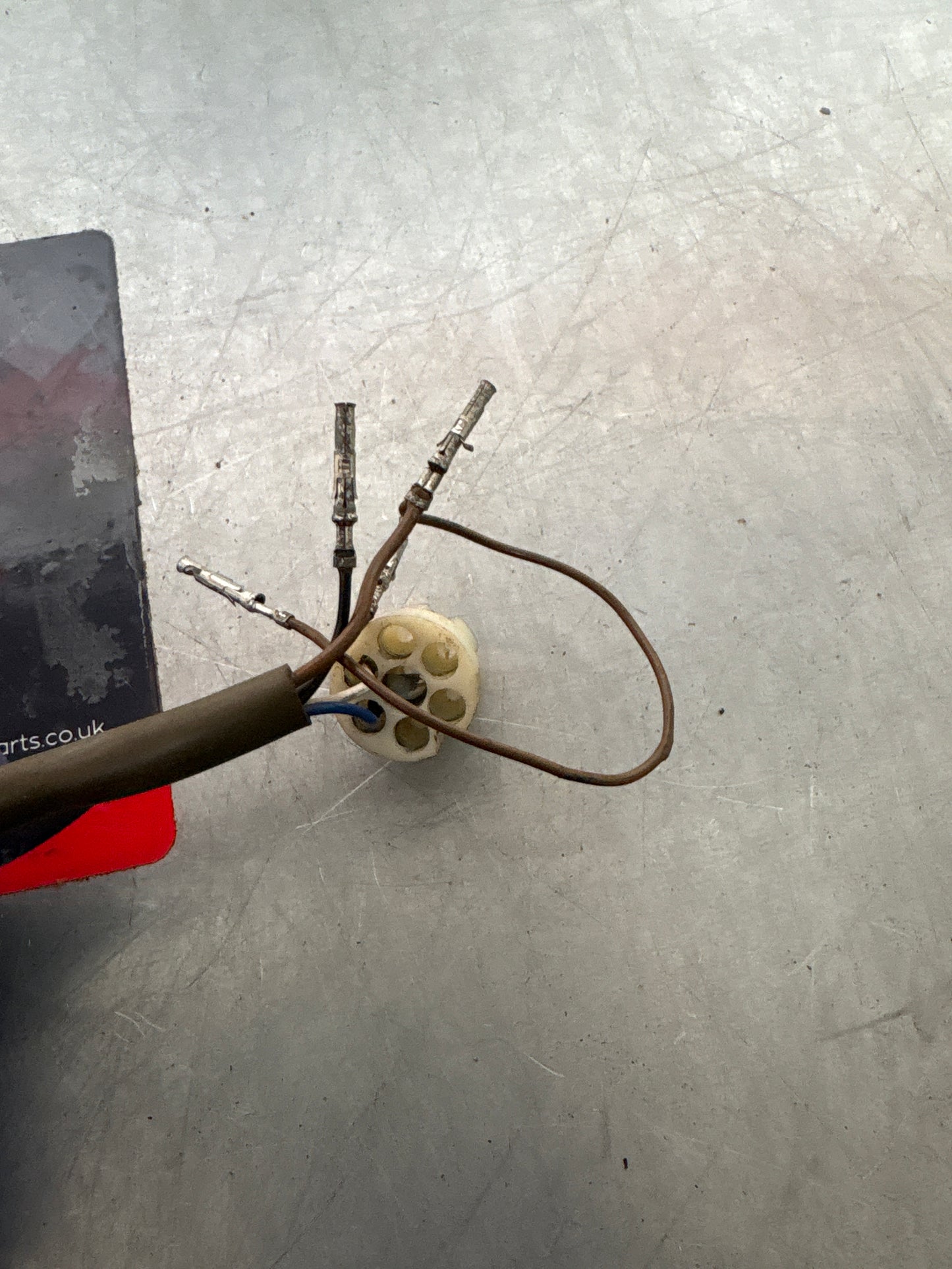 Porsche 924 944 early drivers door electric mirror loom, used LHD