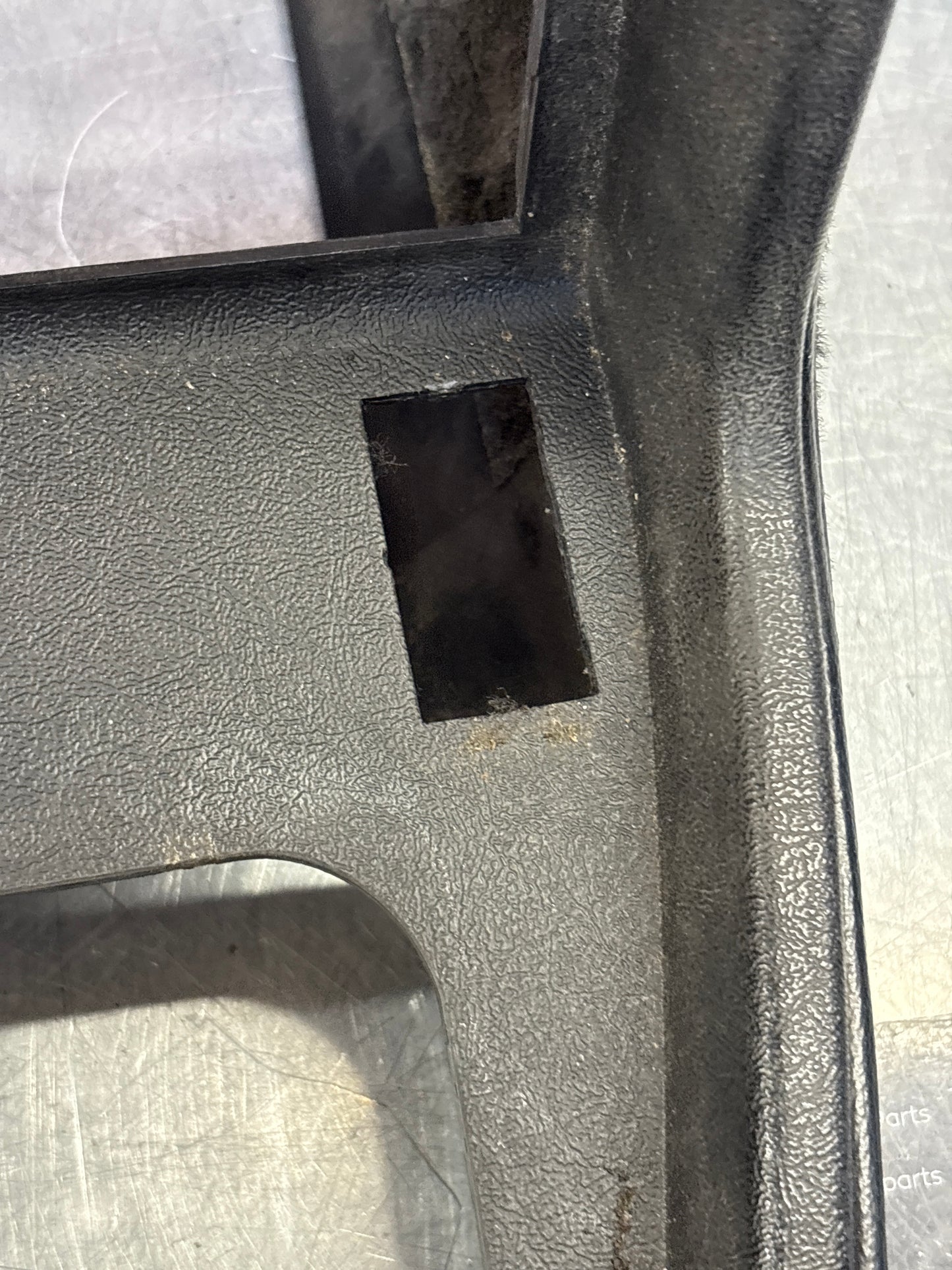Porsche 924 944 centre console black with black carpet one switch hole 477857969 / 477857951 used