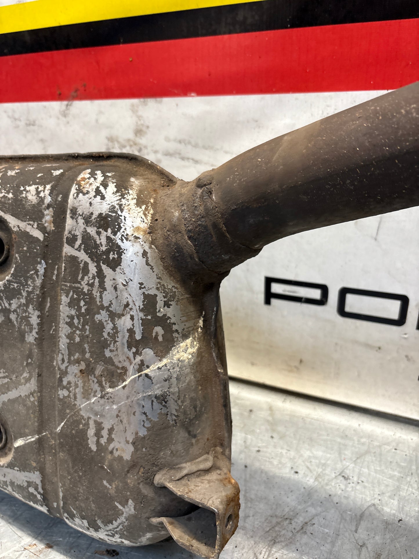 Porsche 928 Right side silencer, used 92811109401