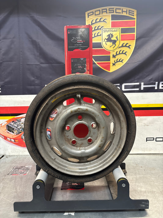Porsche 911 944 924s spare wheel in steel with tyre, used