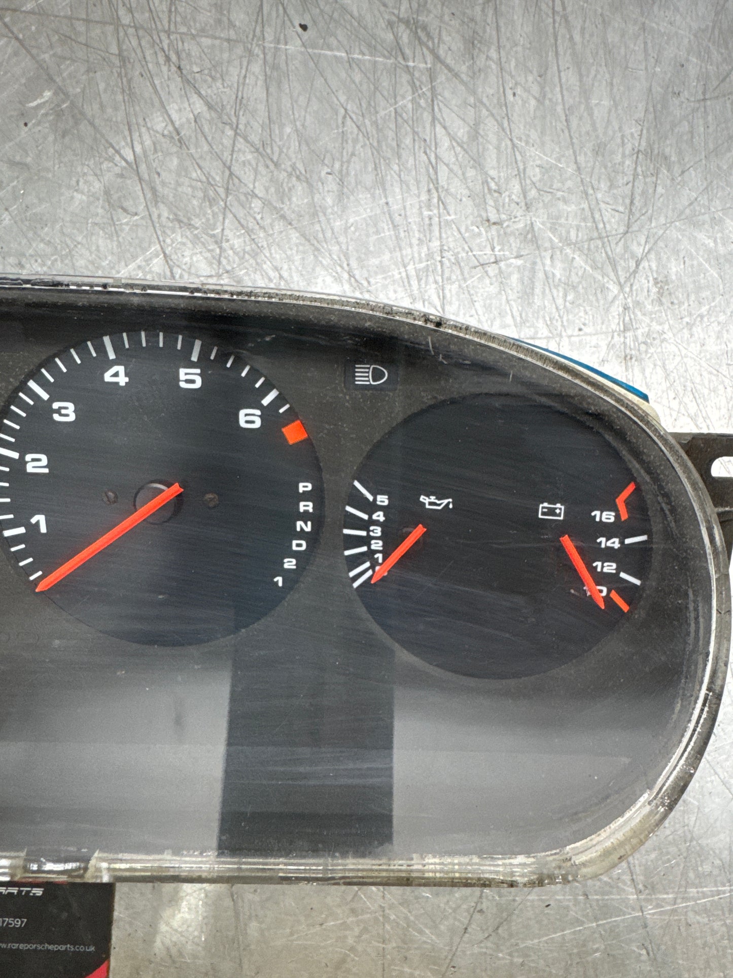 Porsche 944 dash clock binnacle pod speedometer, automatic 94564131107 used 09285 miles