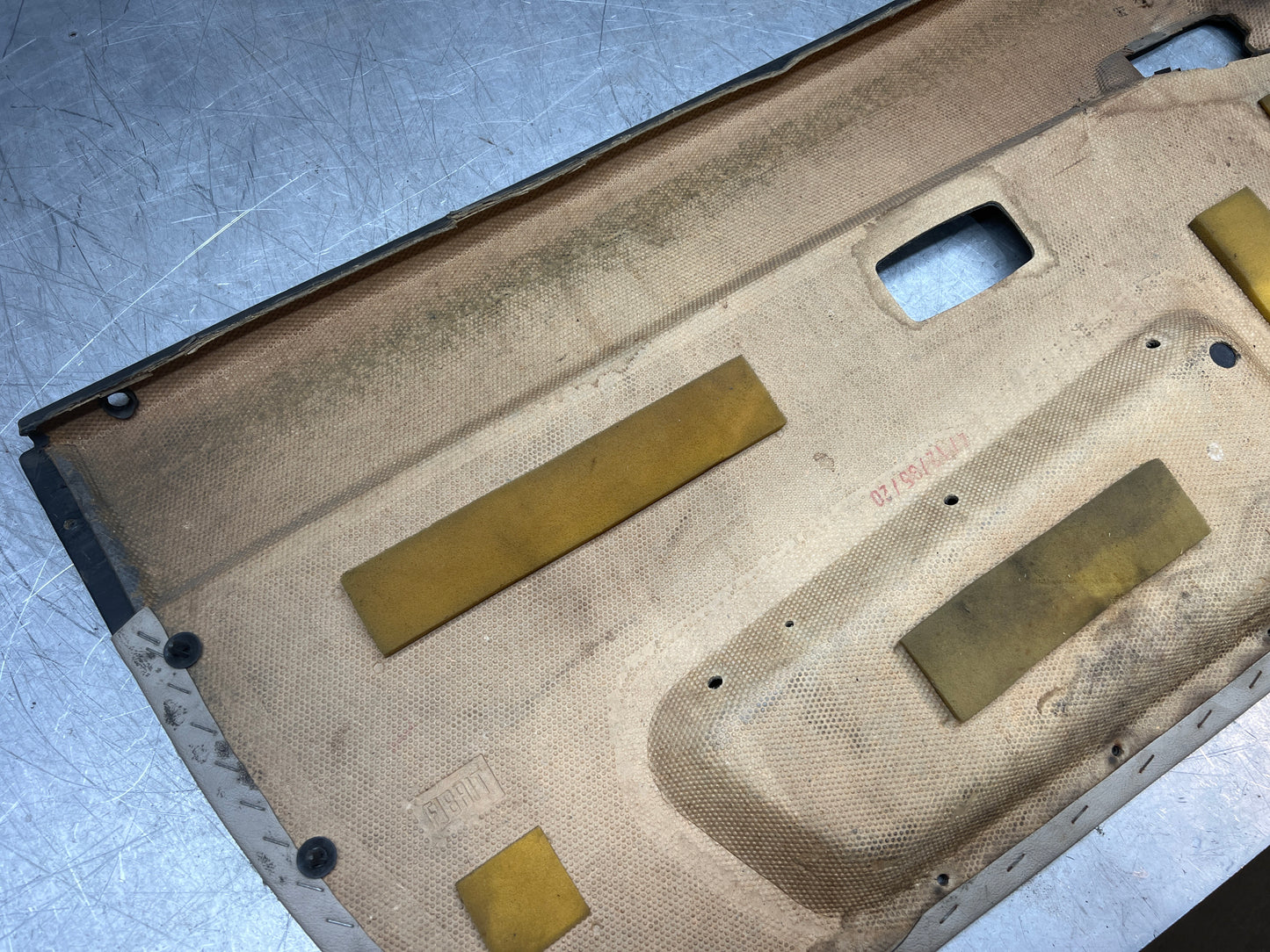 Porsche 944 right door card black / cream for late cars from 85.5 944555018