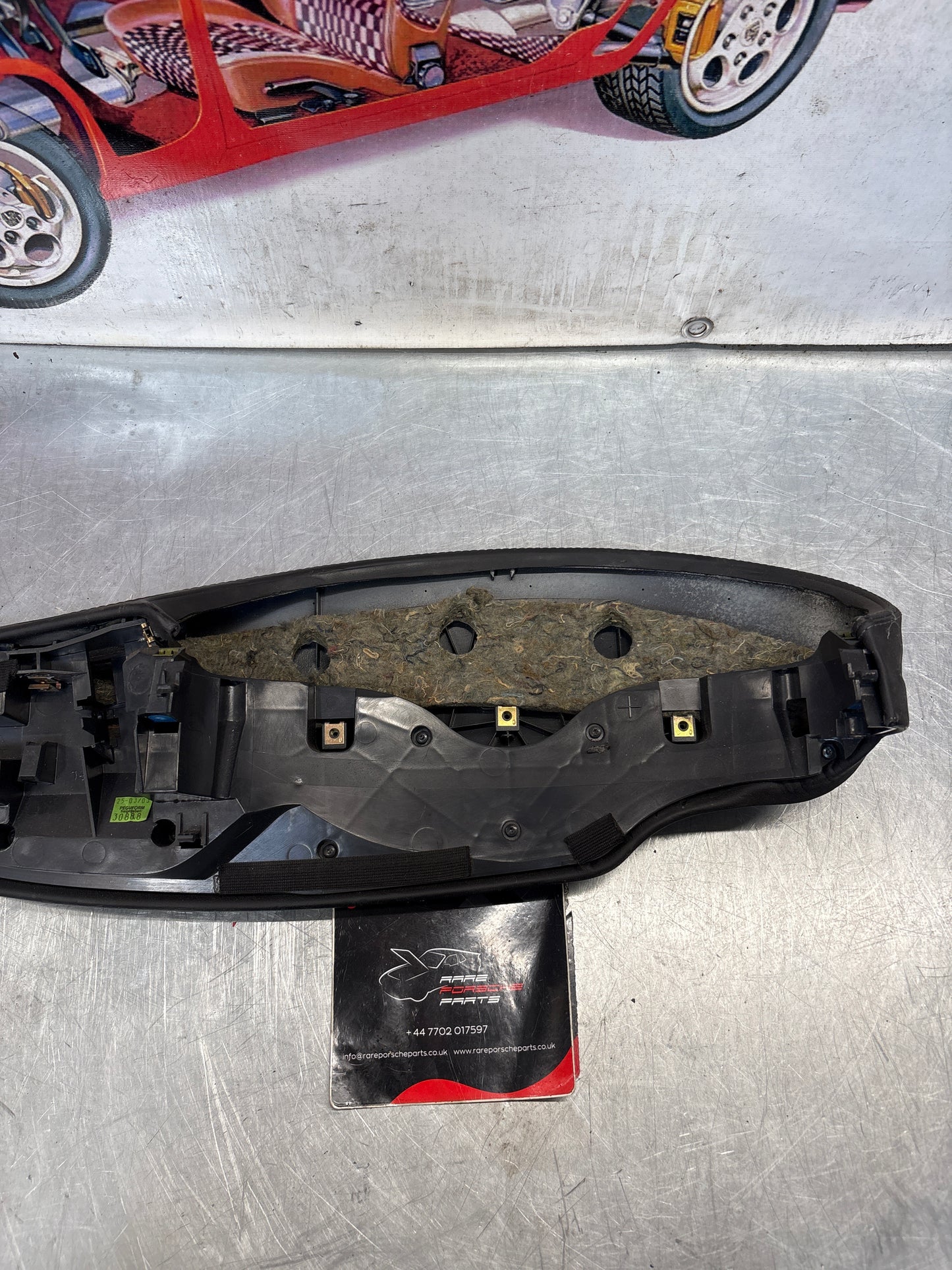 Porsche 911 996 RHD dasboard cluster trim, used, black 99655205902