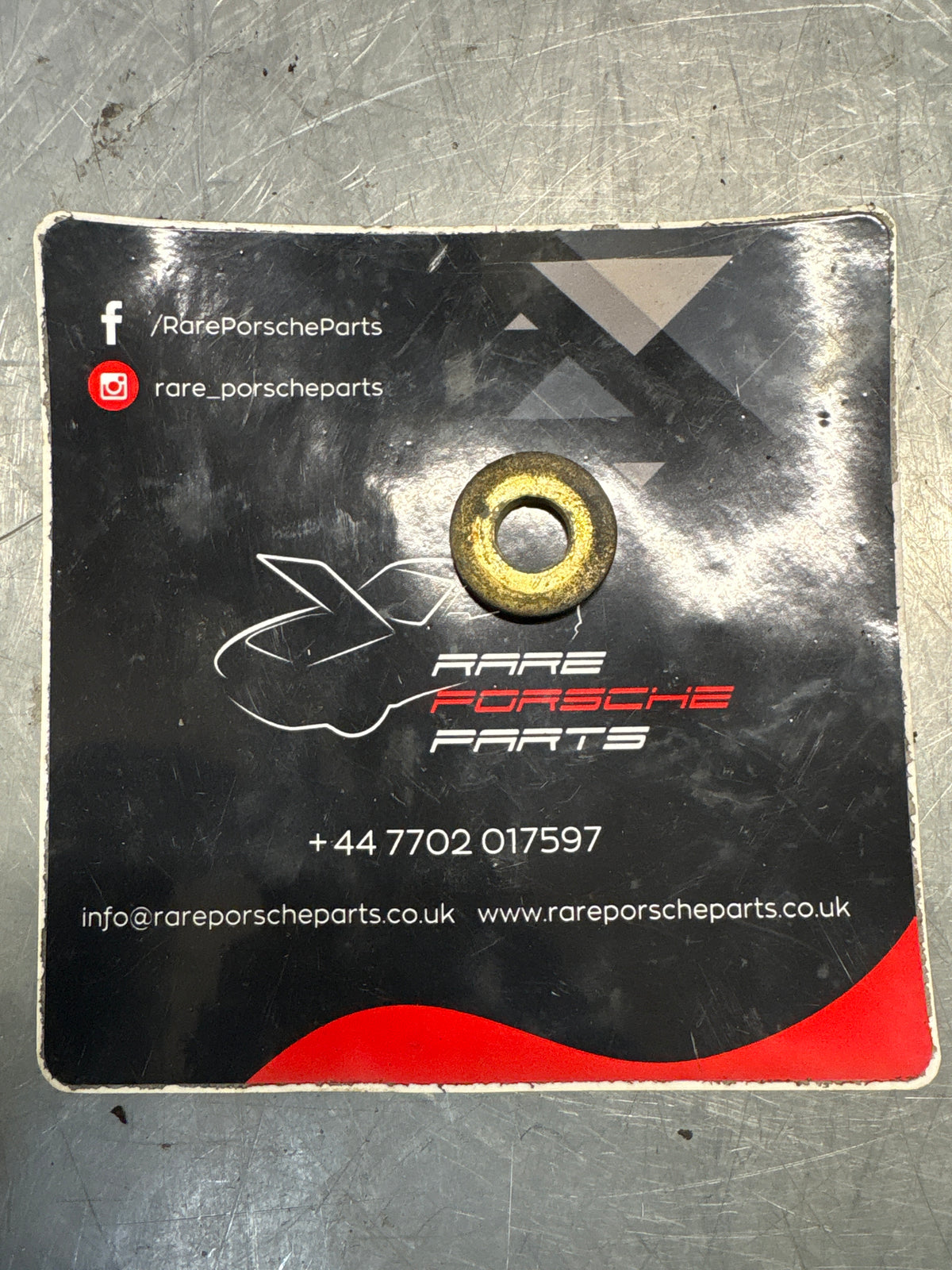 Porsche 914 944 washer plate, used 90002500809 / 90002500804 / 9000250080E