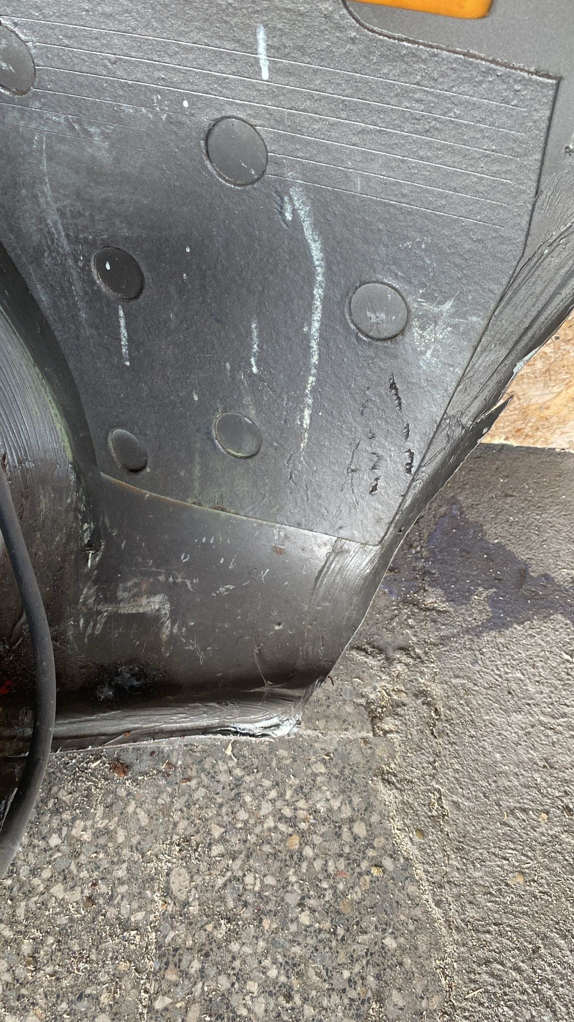 Porsche 944 Right side cut, rear fender with sill 94450390403, 94450361200