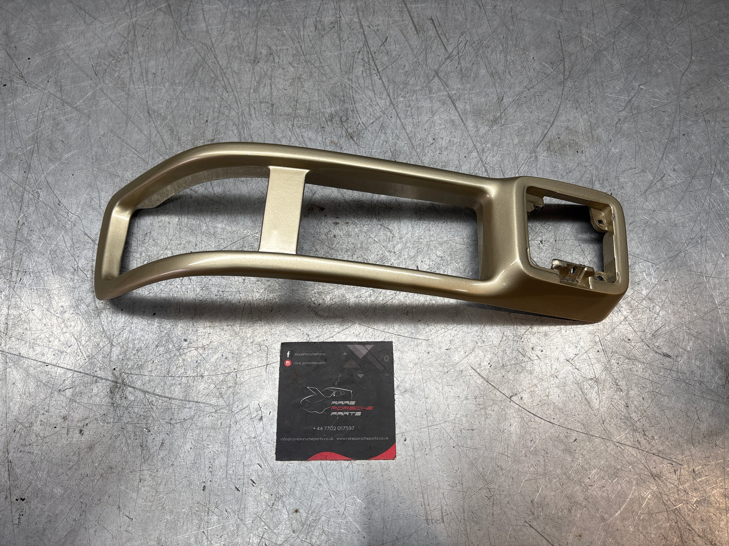 Porsche 944 Front Right Bumper Light Frame, surround bezel - Trim 93150519601 cracked