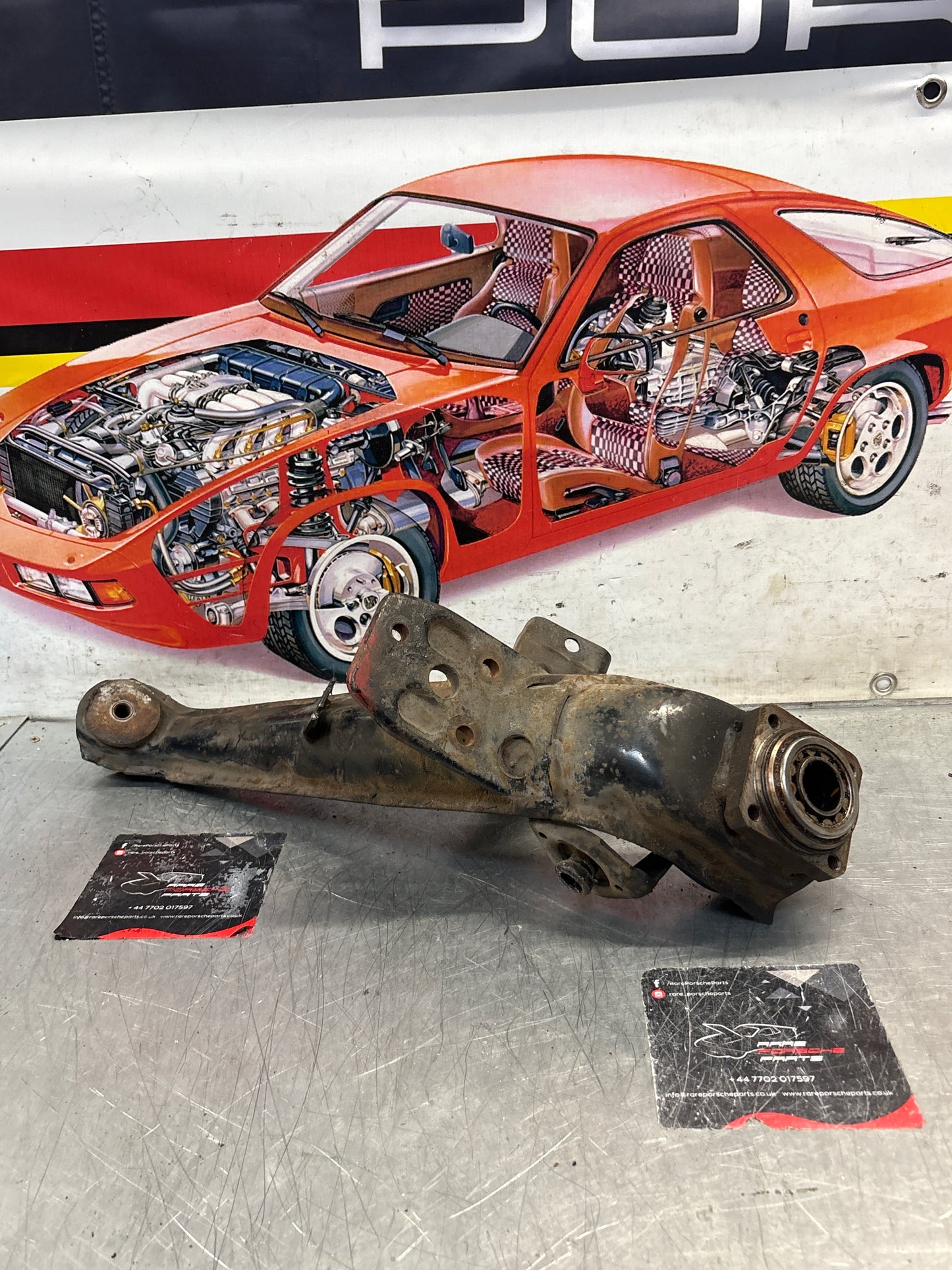 Porsche 924 944  -85.5 Rear right trailing arm,  used 94433102200