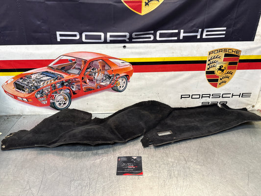Porsche 924/944 85.5- rear left side trim carpet, black, 94455508301, used