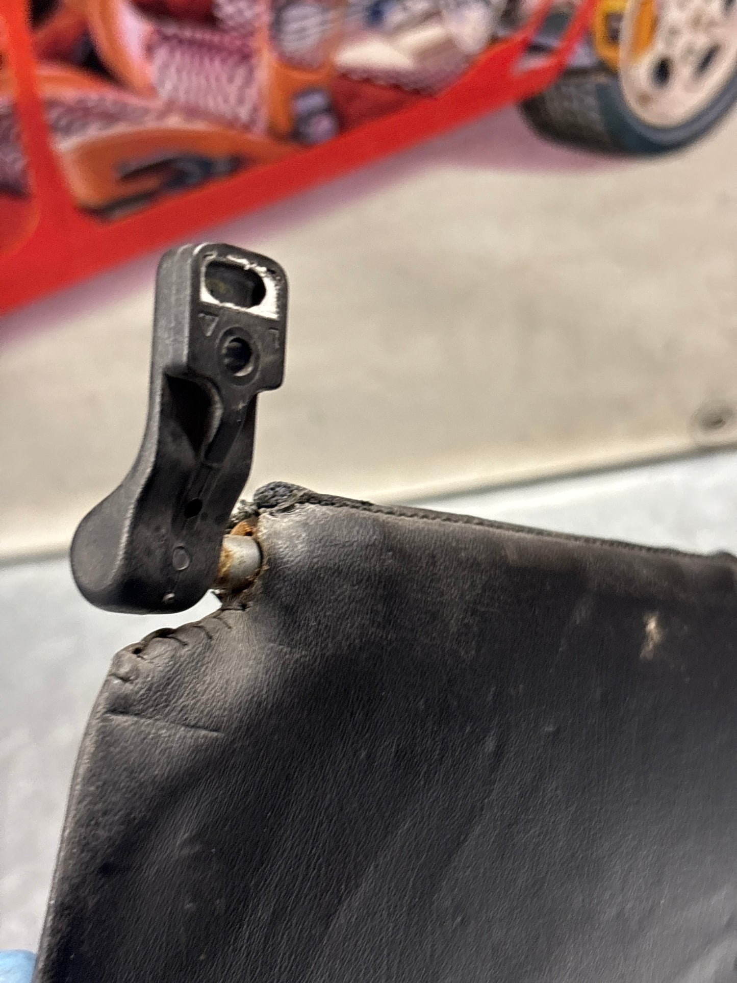 Porsche 928 L+R rear sunvisor, black, used 92873103504